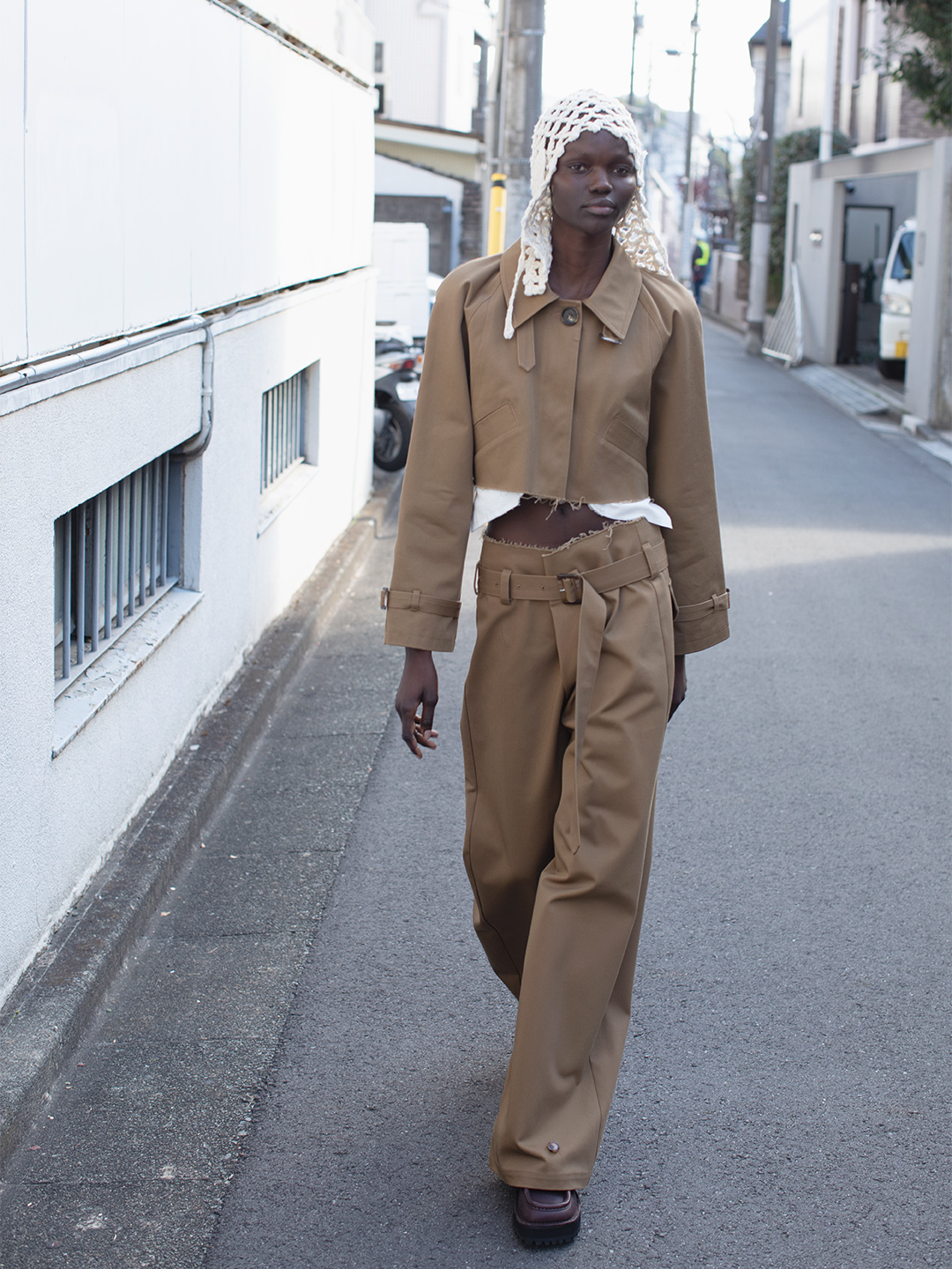 Fold Straight Trousers 詳細画像 Camel 3