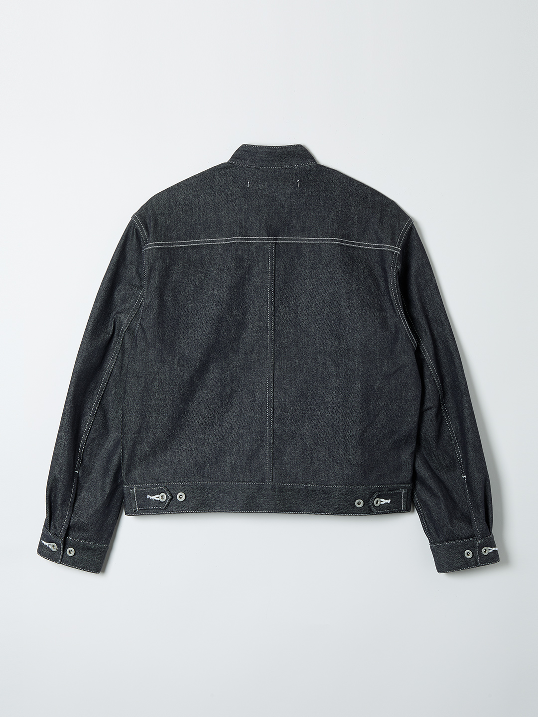 Stand Collar Denim Jacket 詳細画像 Black 2