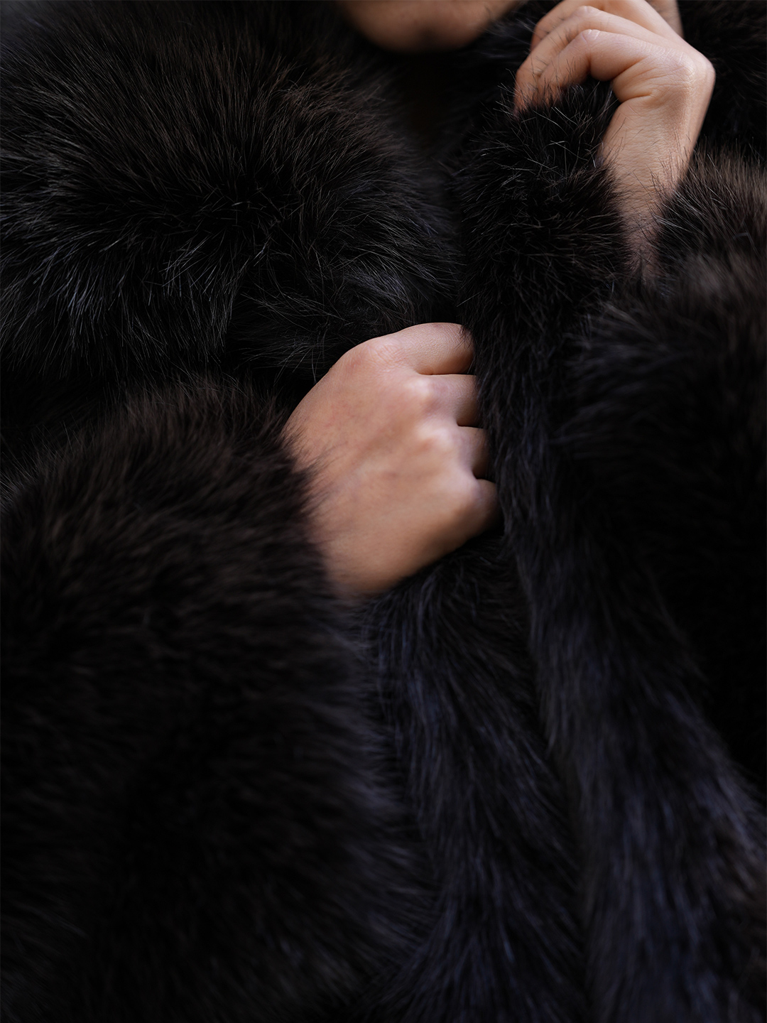 Egg Fur Coat 詳細画像 Black 2