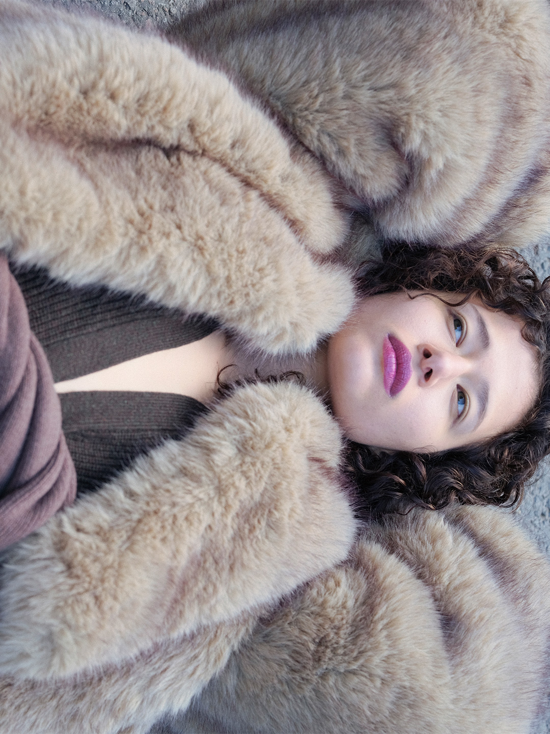 Egg Fur Coat 詳細画像 Beige 3