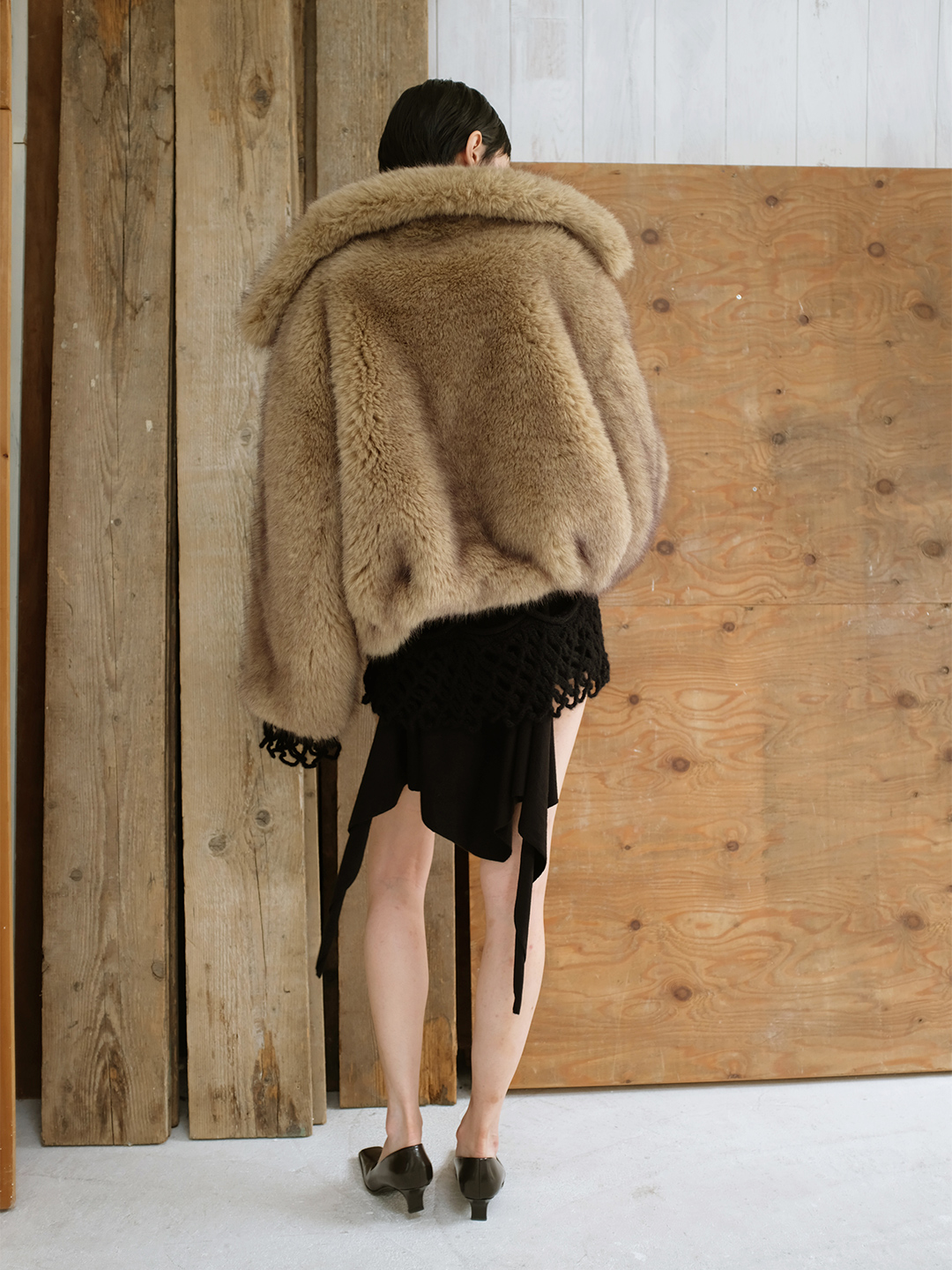 Egg Fur Coat 詳細画像 Beige 7