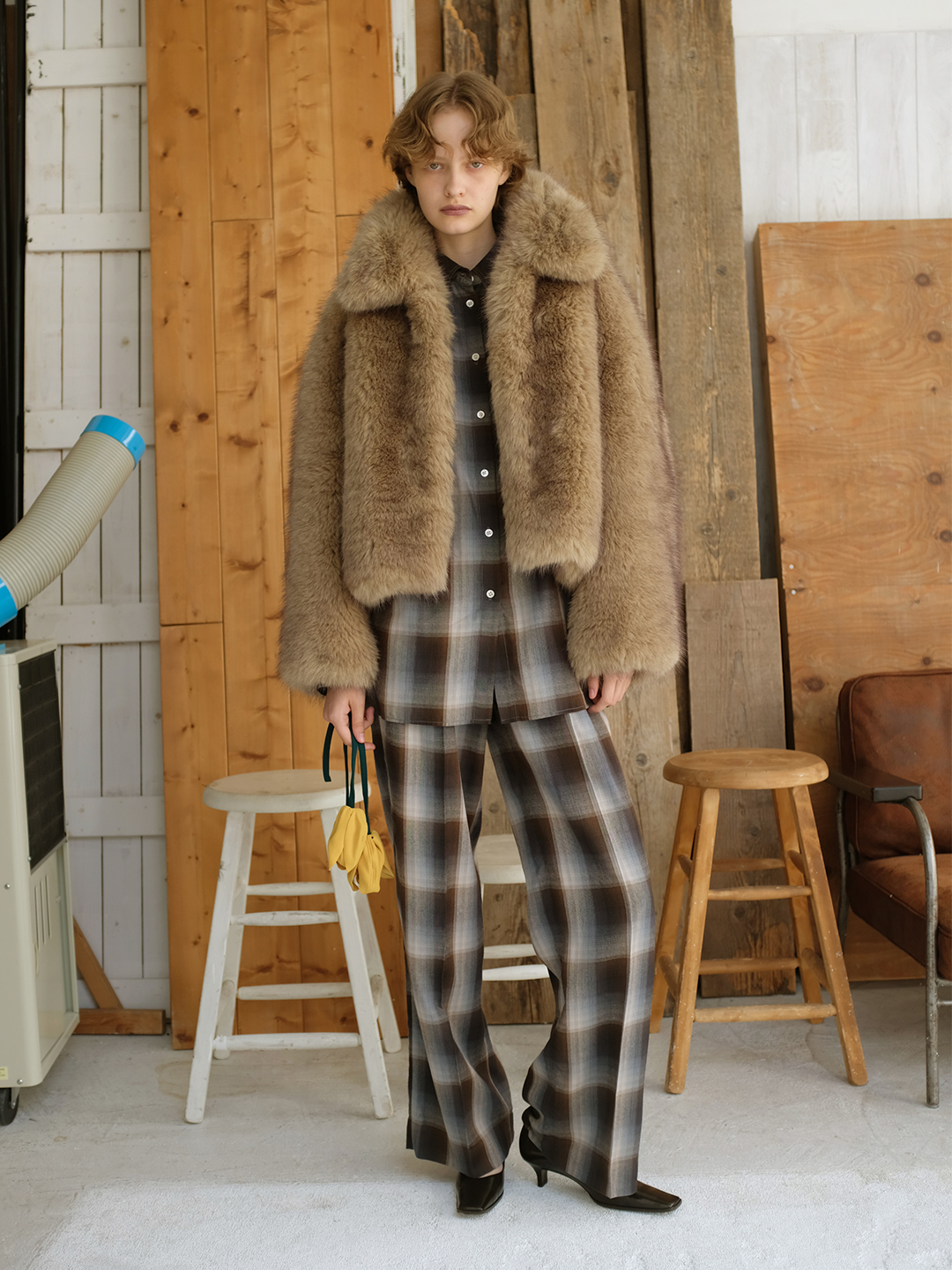 Egg Fur Coat 詳細画像 Beige 8