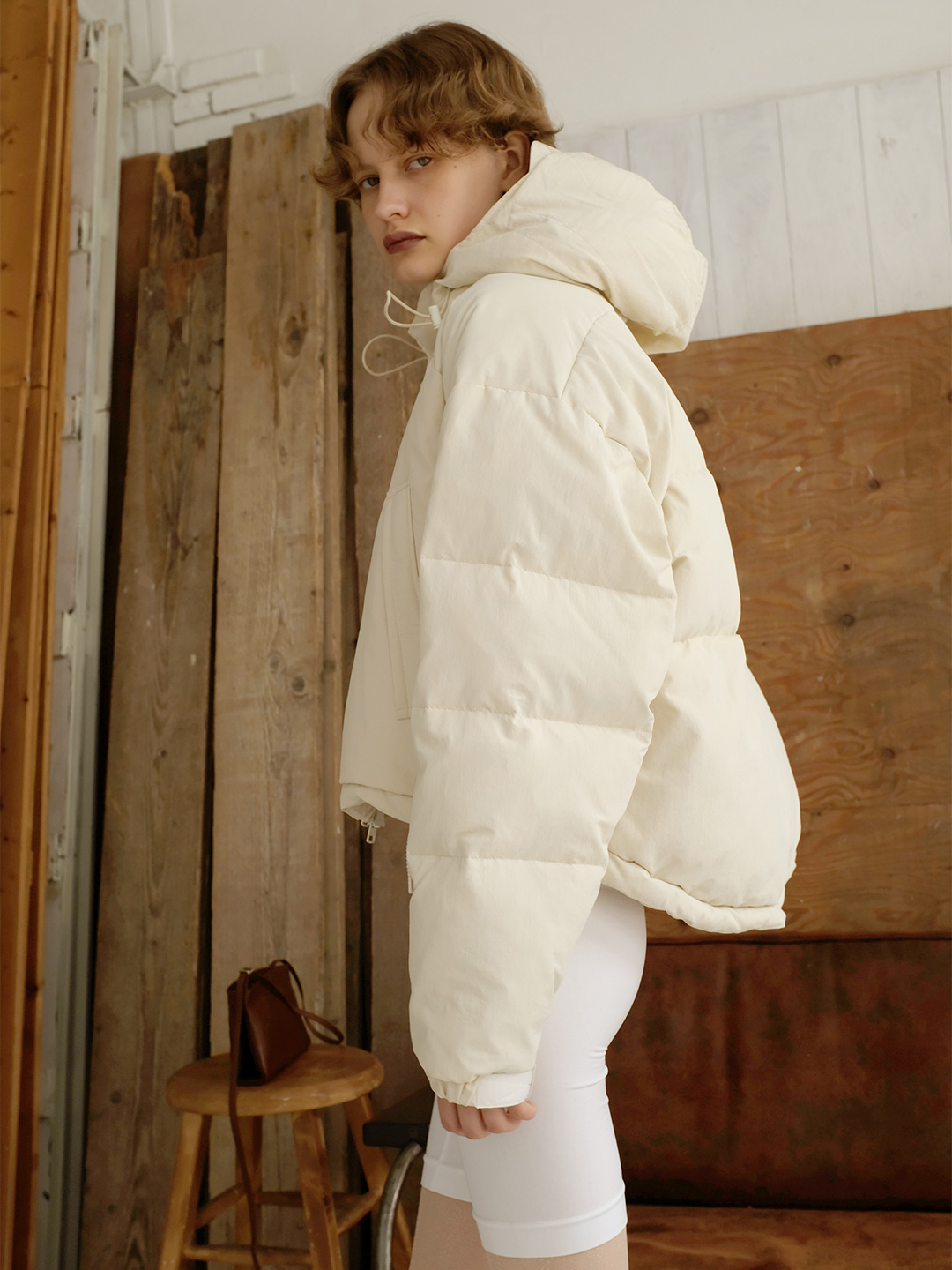 Hooded Down Jacket 詳細画像 White 3