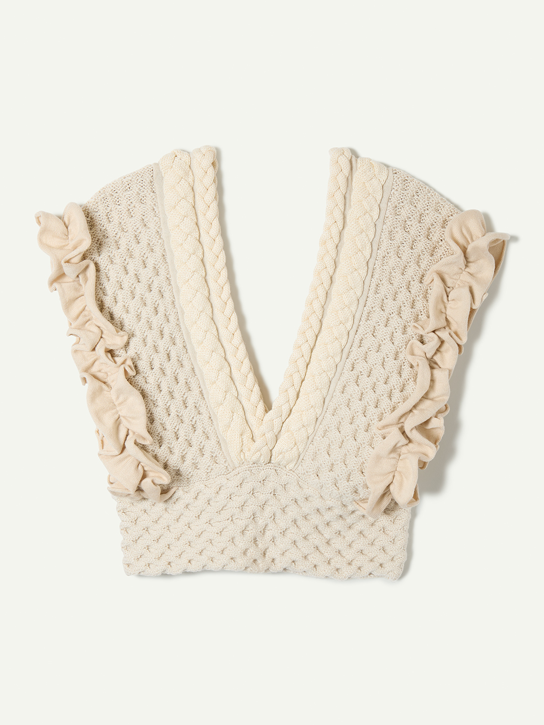 Braids&Frill Top 詳細画像 White 1