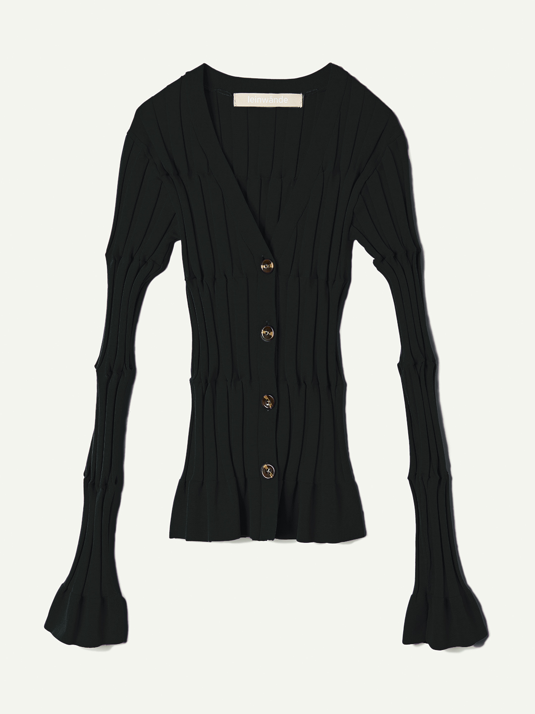 Grid Rib Cardigan 詳細画像 Black 1