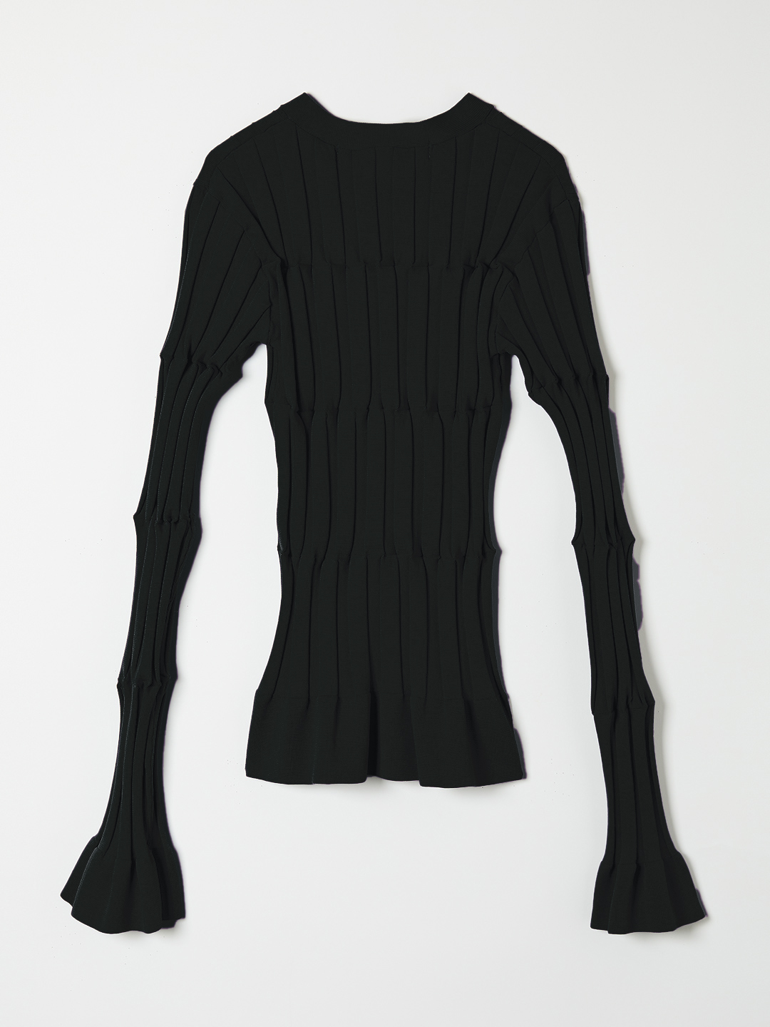 Grid Rib Cardigan 詳細画像 Black 2