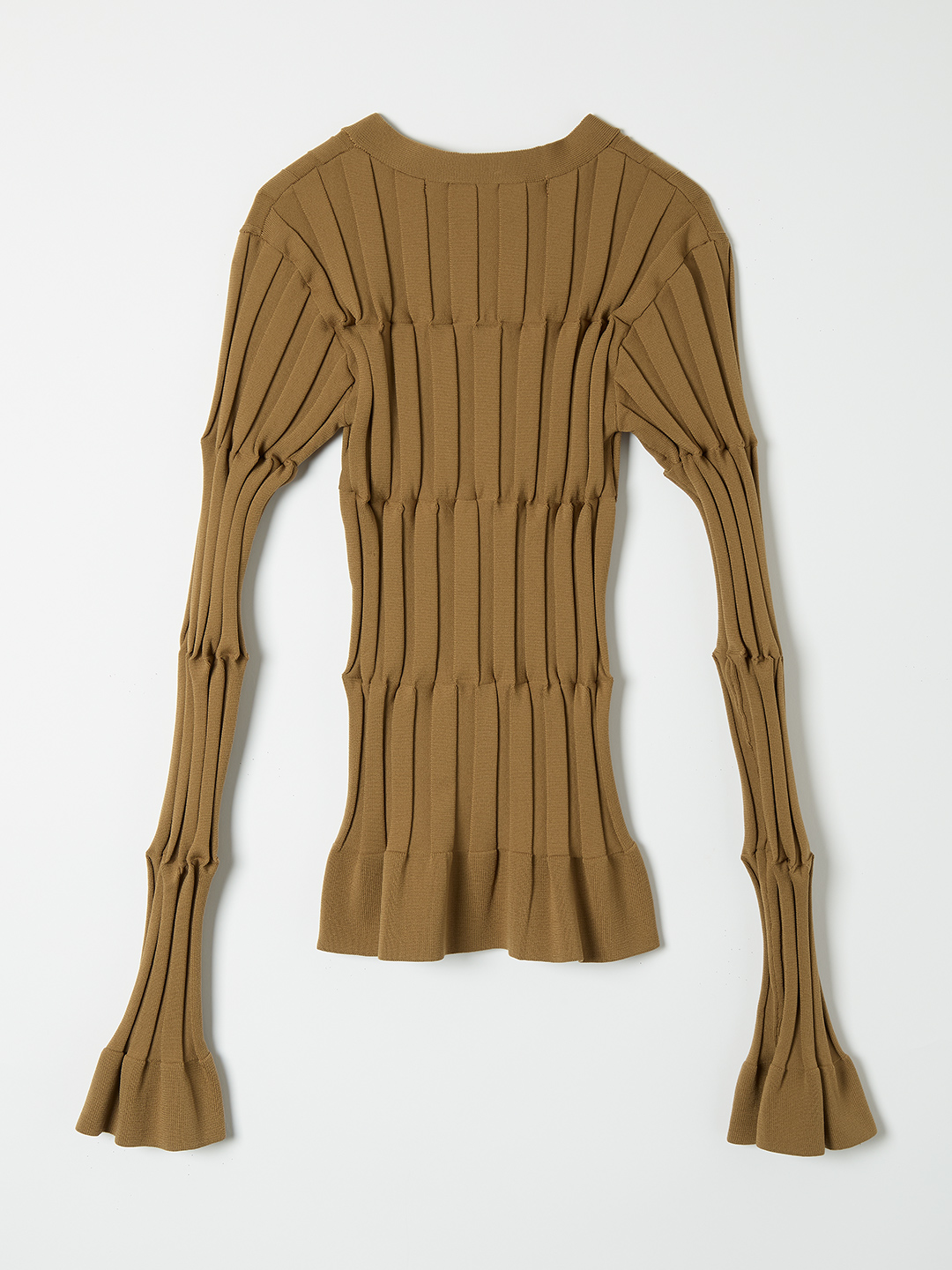 Grid Rib Cardigan 詳細画像 Yellow 2