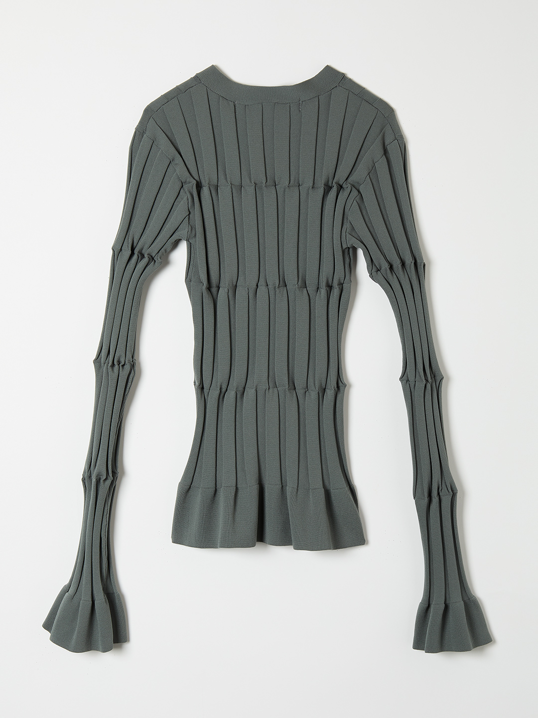 Grid Rib Cardigan 詳細画像 Green 2