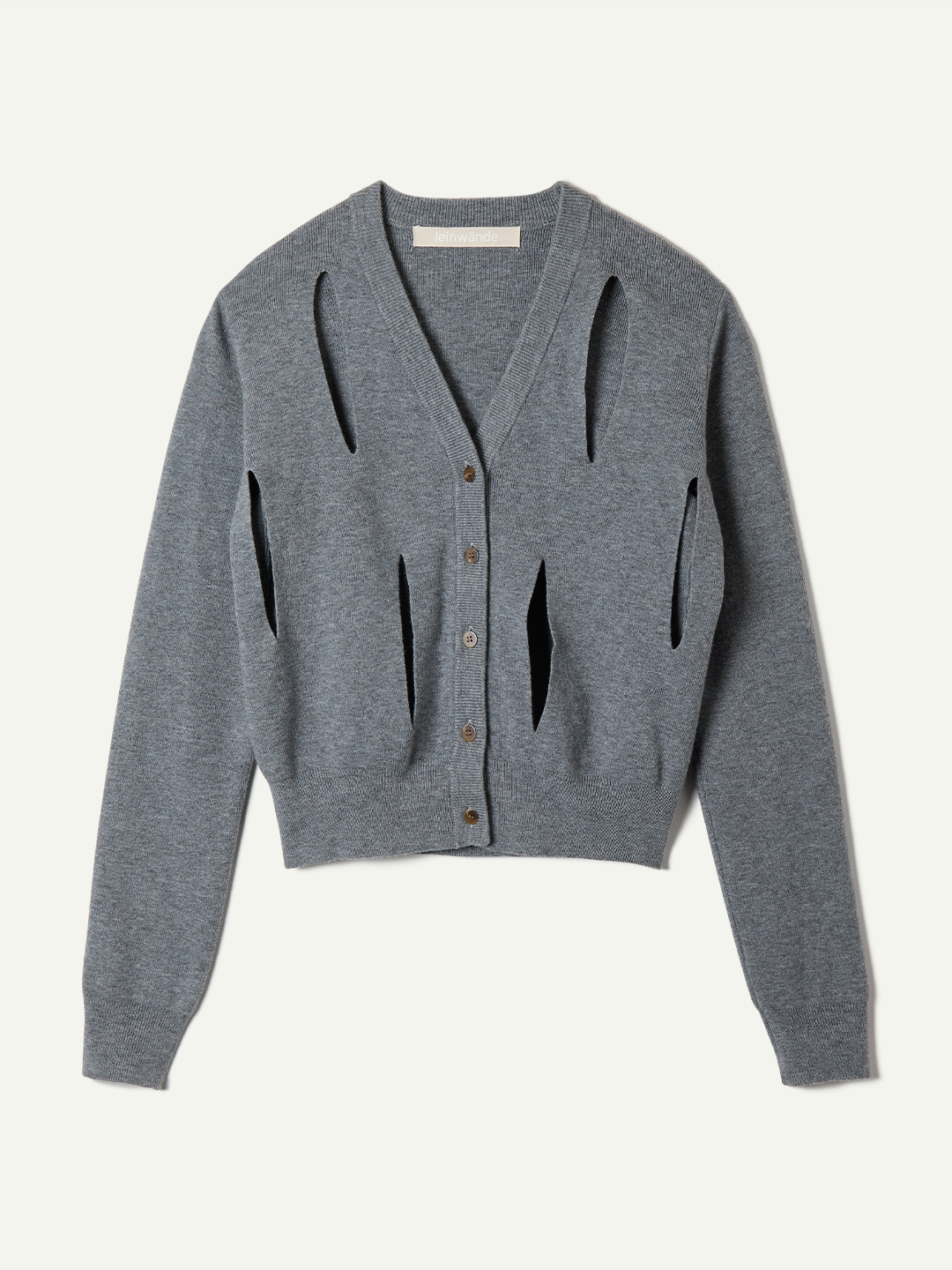 Ribbon Tie Cardigan 詳細画像 Gray 1