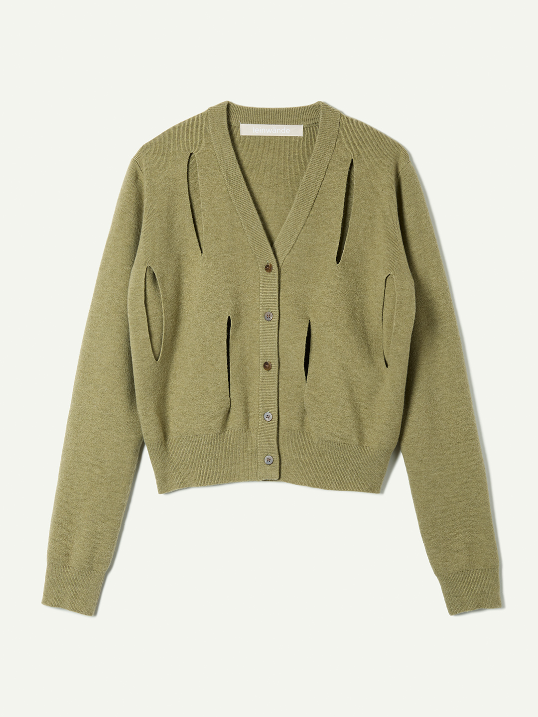 Ribbon Tie Cardigan 詳細画像 Green 1