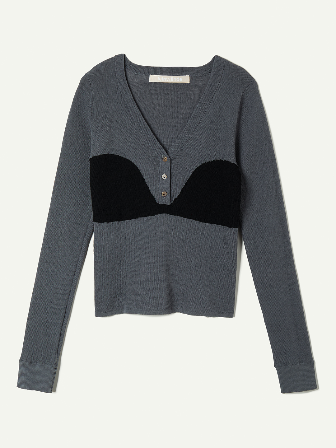 Bra Intarsia Knit 詳細画像 Gray 1