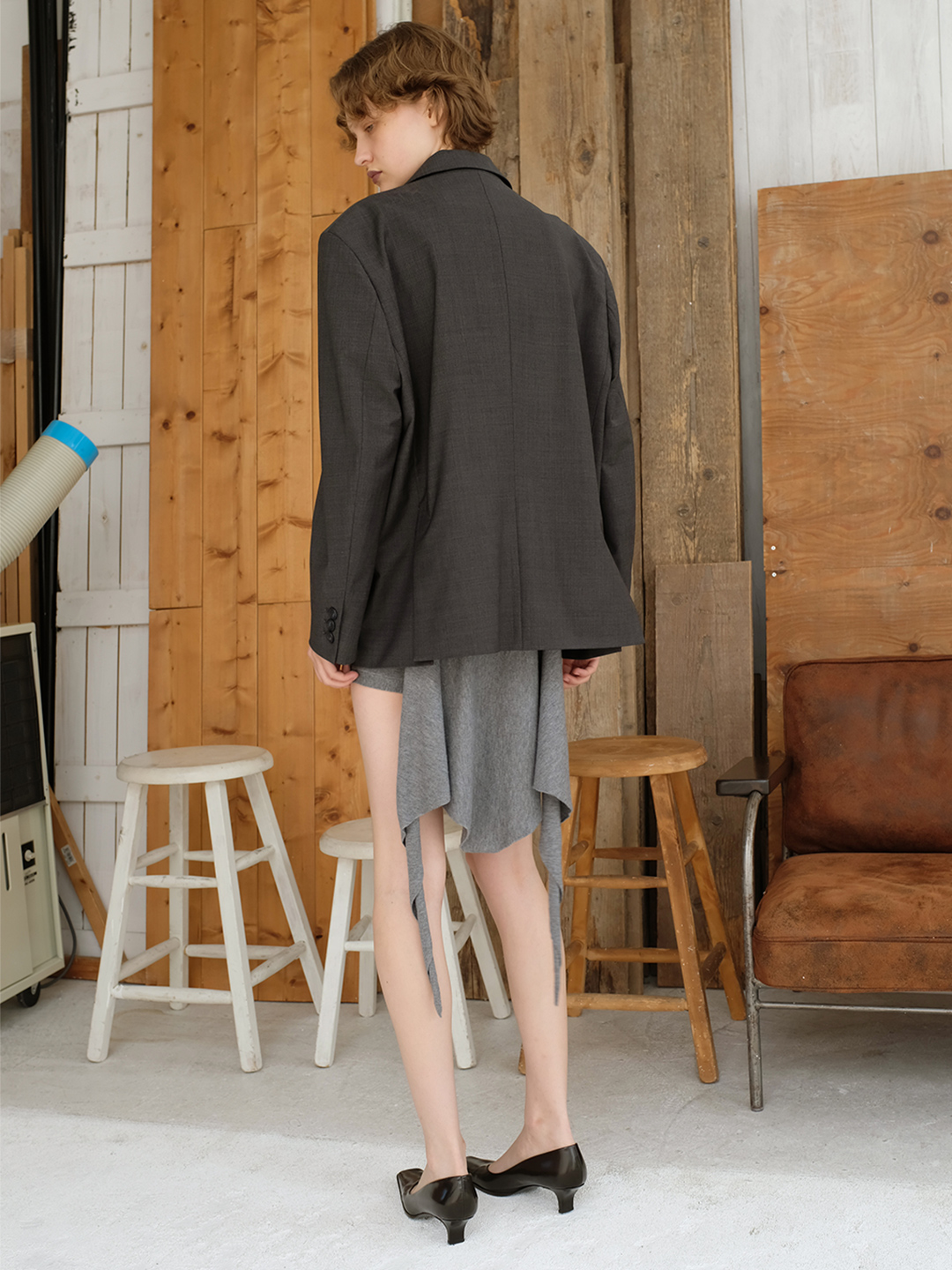 Scarf Knit Shorts 詳細画像 Gray 2
