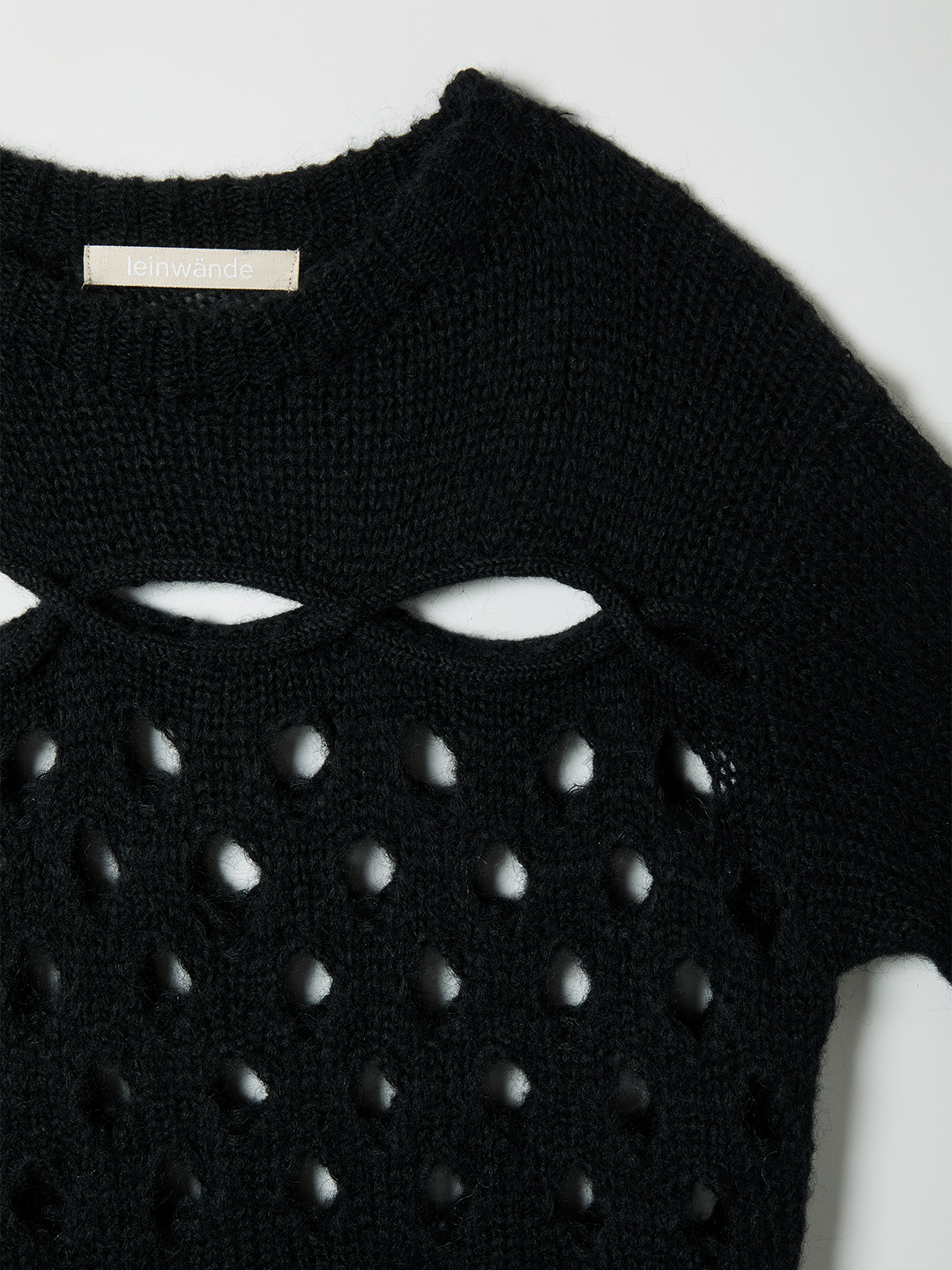 Cable&Dot Mohair Sweater 詳細画像 Black 3