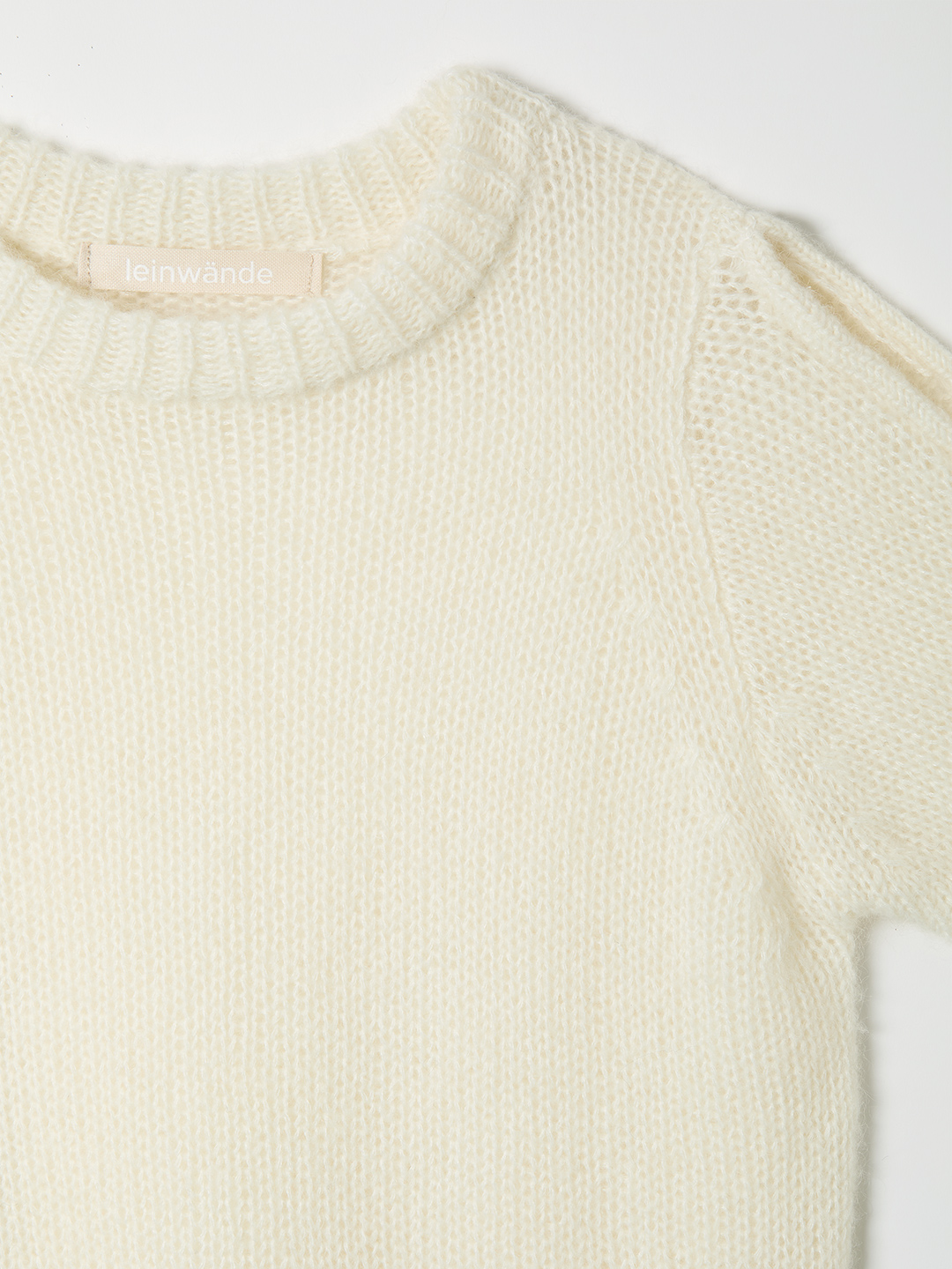 Open Cable Sweater 詳細画像 White 3