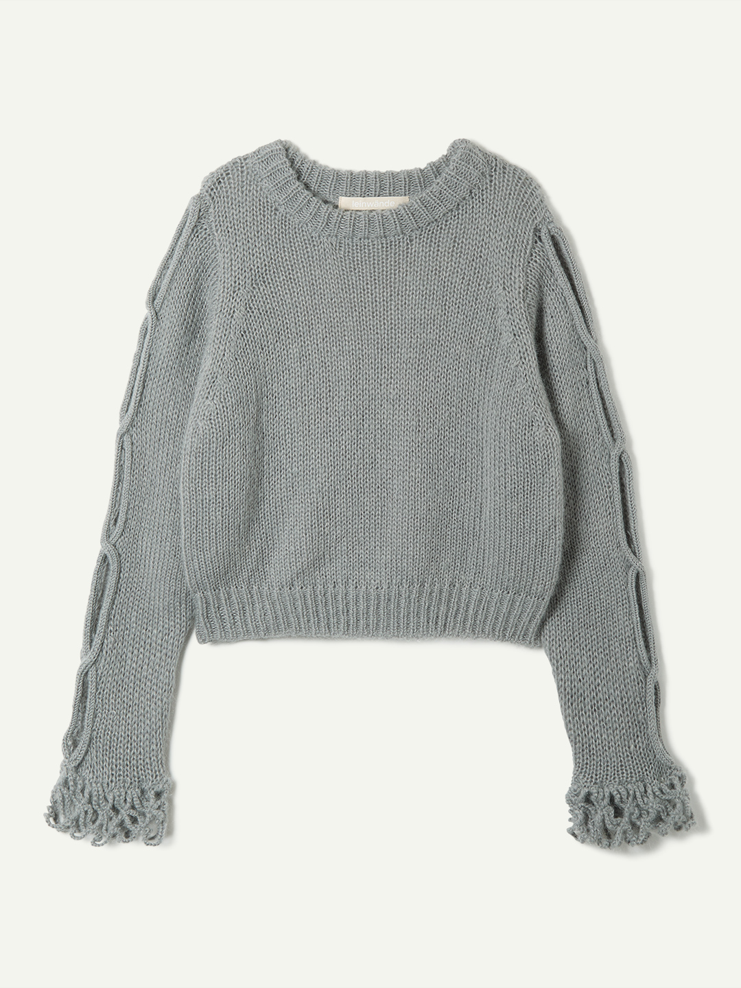 Open Cable Sweater 詳細画像 Gray 1
