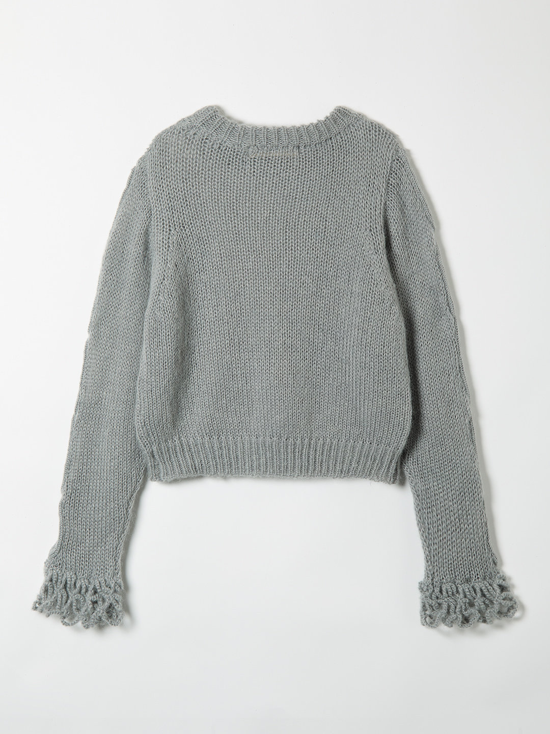 Open Cable Sweater 詳細画像 Gray 2