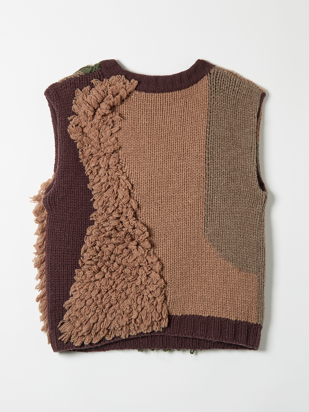 Landscape Intarsia Knit Vest 詳細画像 Brown 2