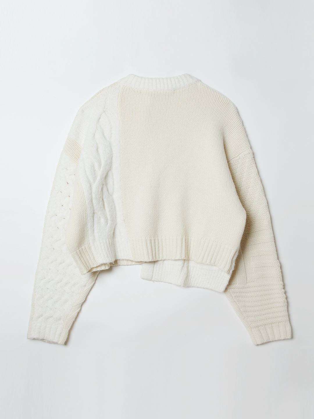 Intarsia Cable Cardigan 詳細画像 White 2