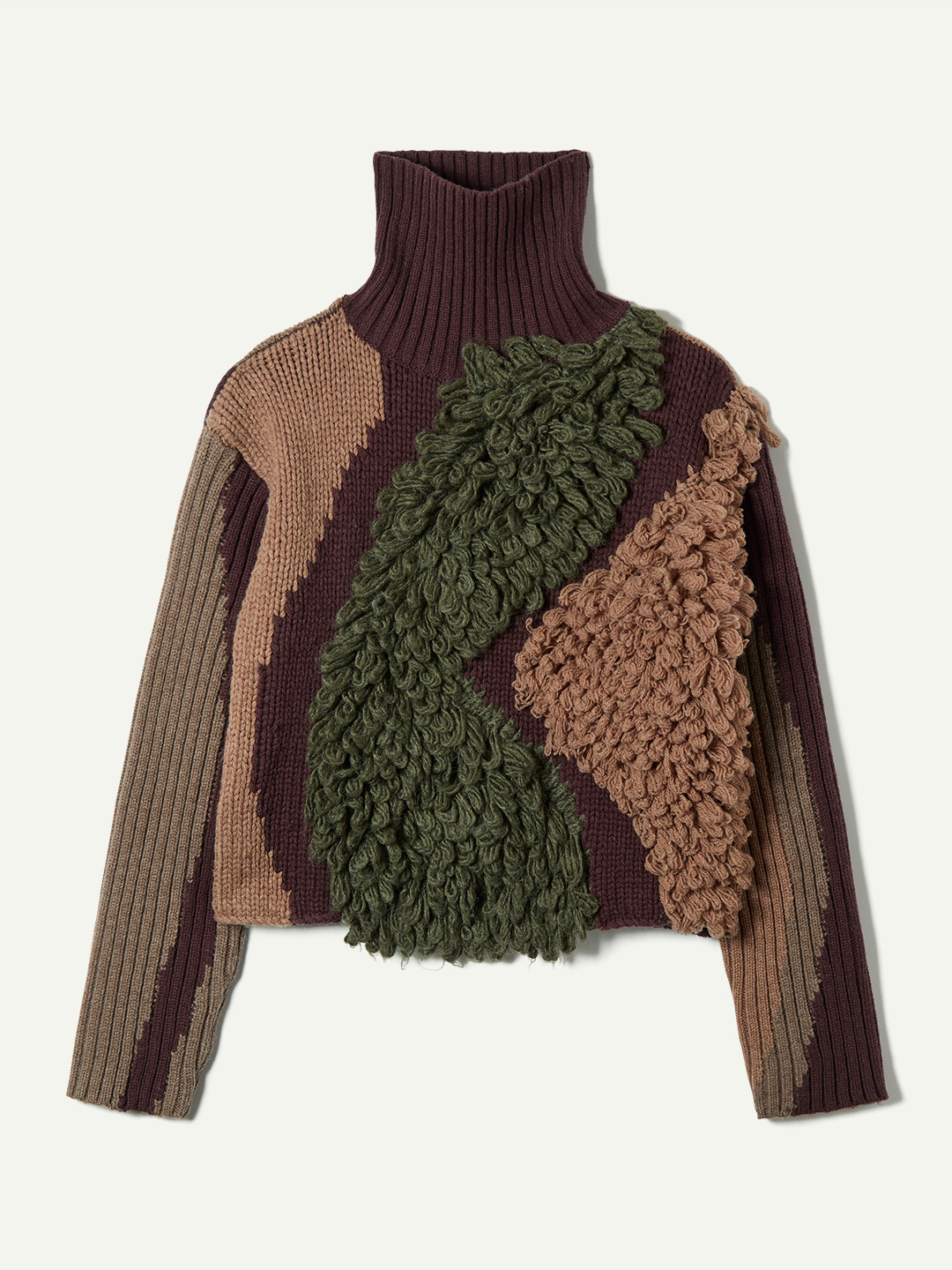 Landscape Intarsia Knit Top