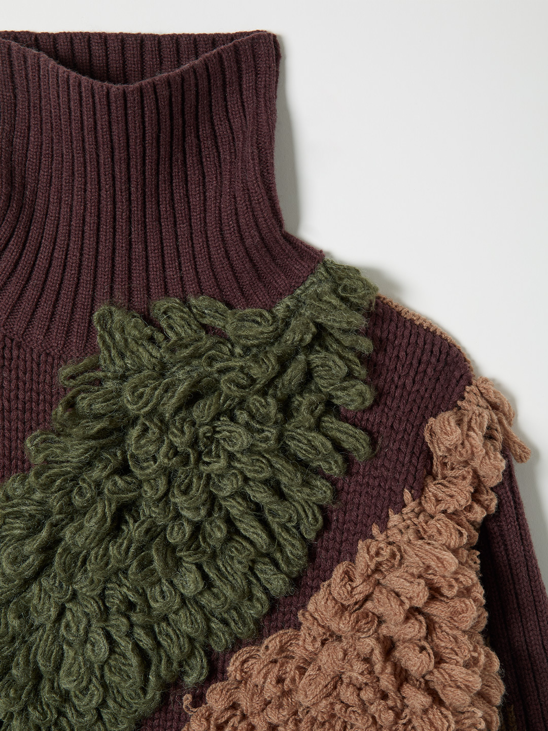Landscape Intarsia Knit Top 詳細画像 Brown 3
