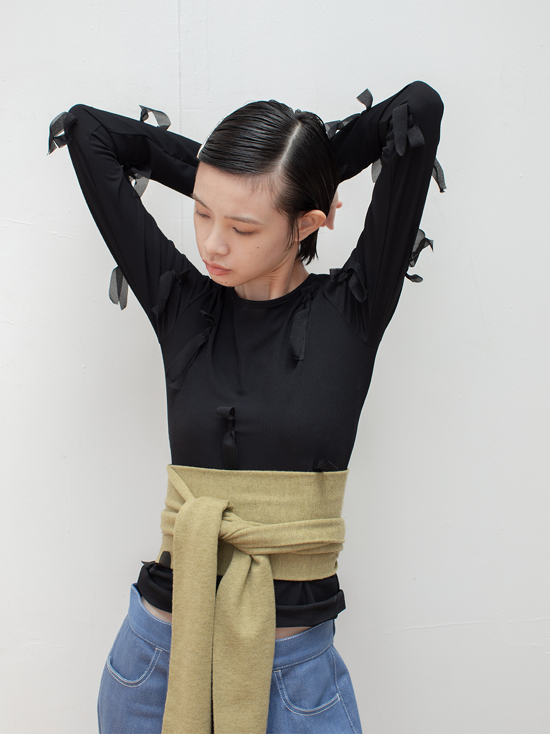Fortune Ribbon Top 詳細画像 Black 4