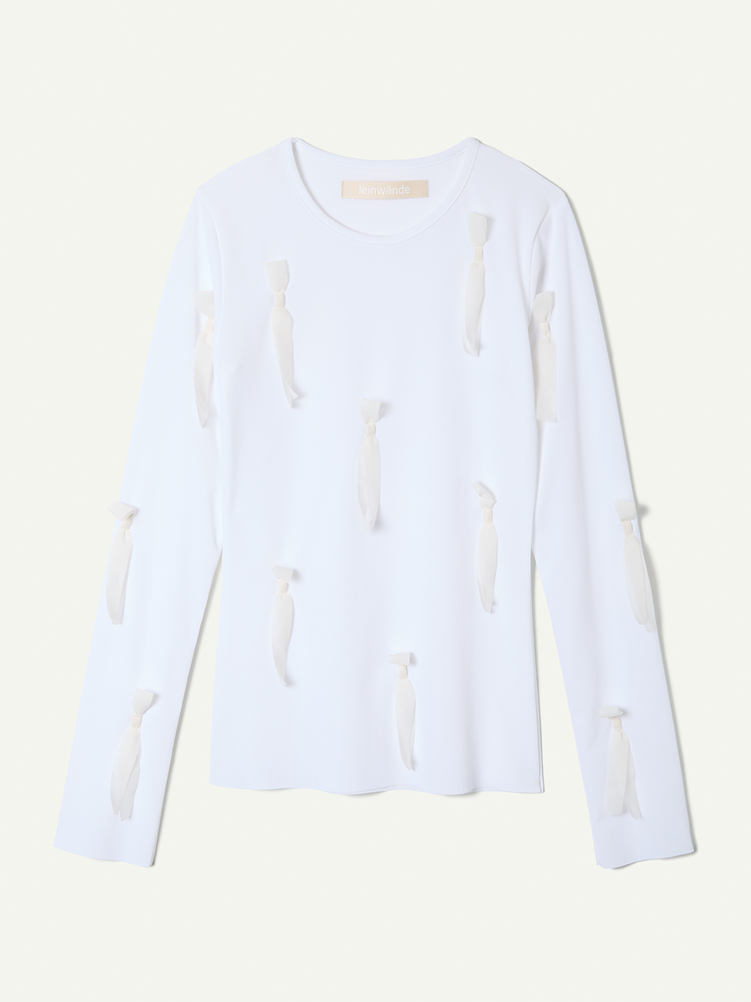 トップス leinwande / Fortune Ribbon Top Brack Fortune Ribbon Top/White | leinwände | ラインヴァンドの公式