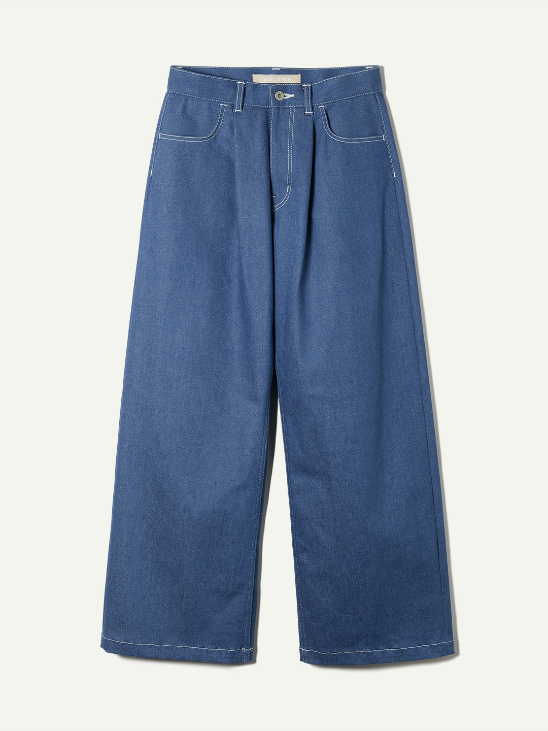 Denim Tucked Trousers 詳細画像 Blue 1