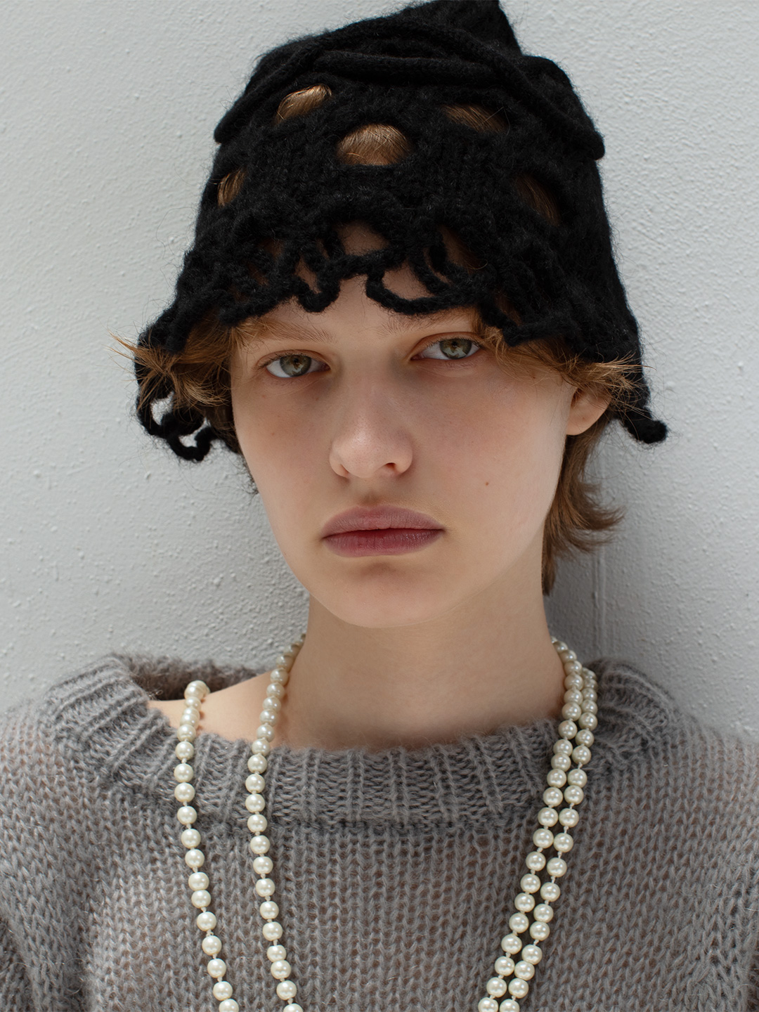Cable&Dot Mohair Hat