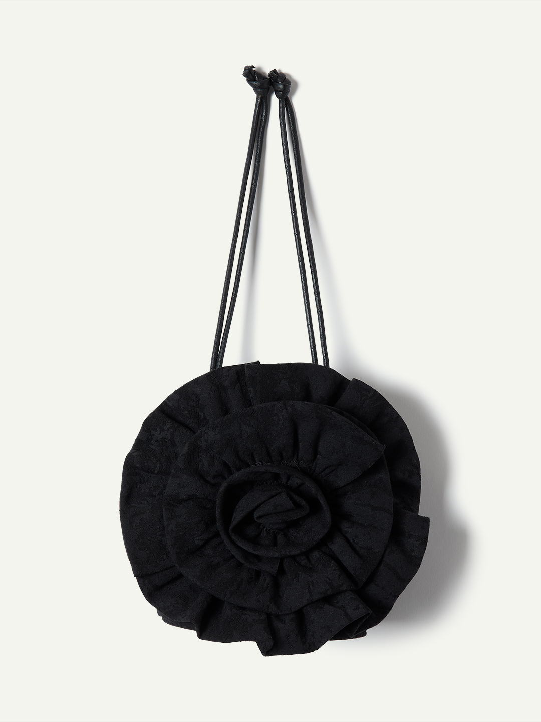 Pom-pom Jacquard Bag 詳細画像 Black 1