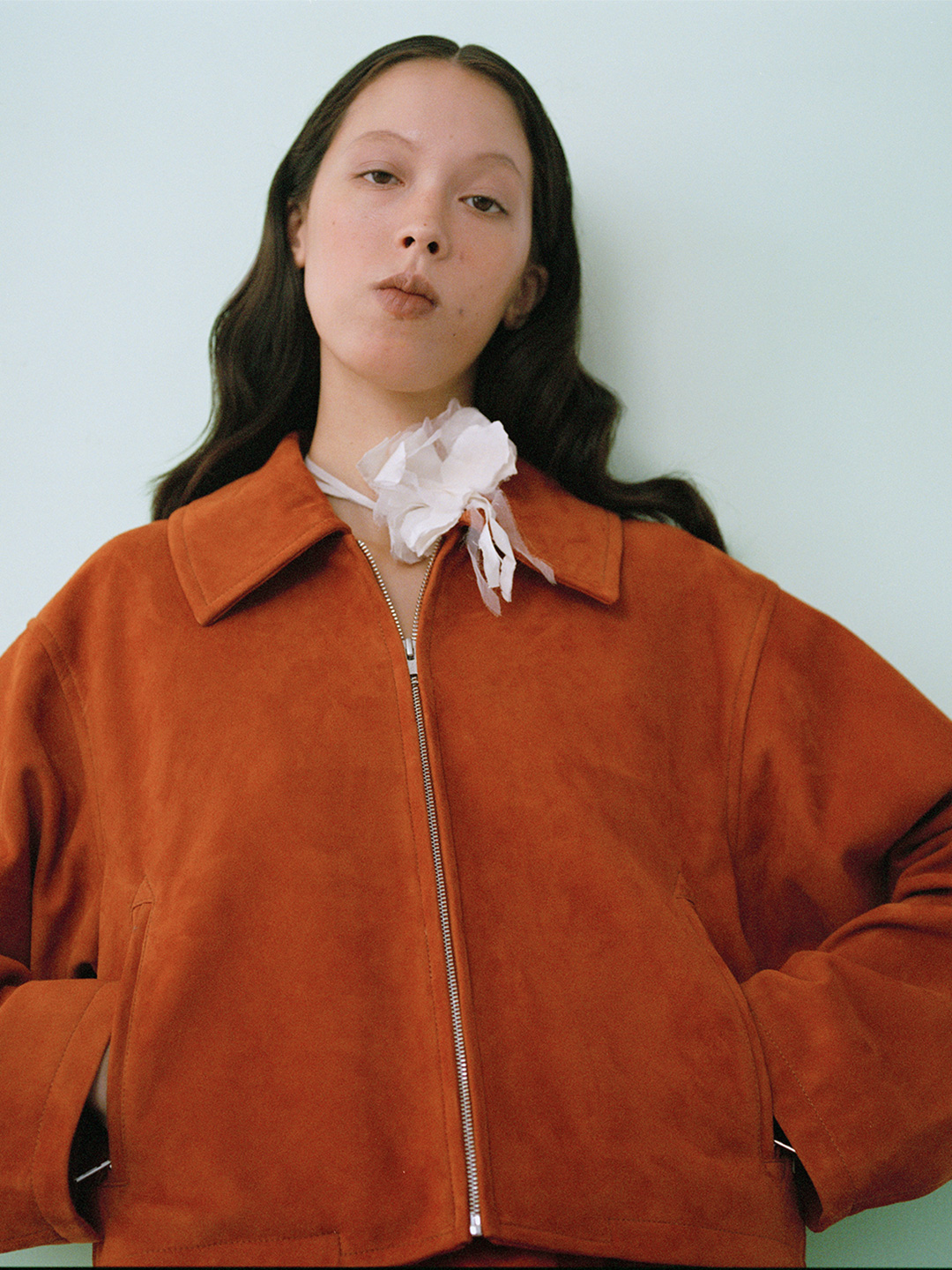 Suede Leather Jacket 詳細画像 Brown 1