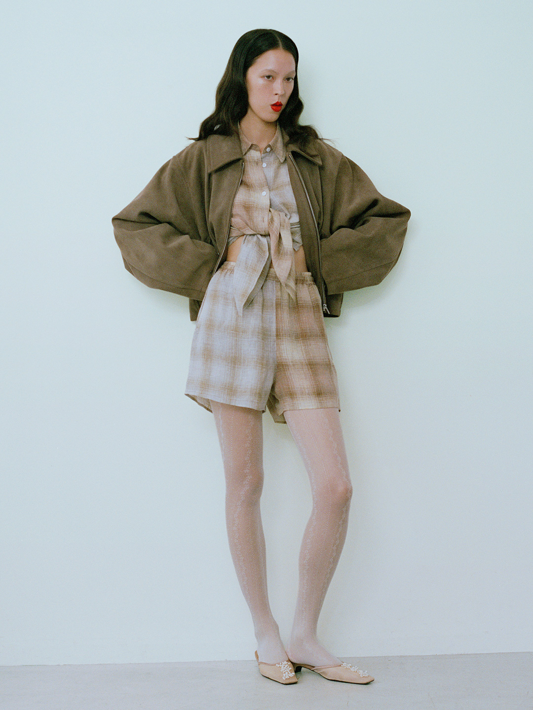 Combination Check Shirts 詳細画像 Orange 1