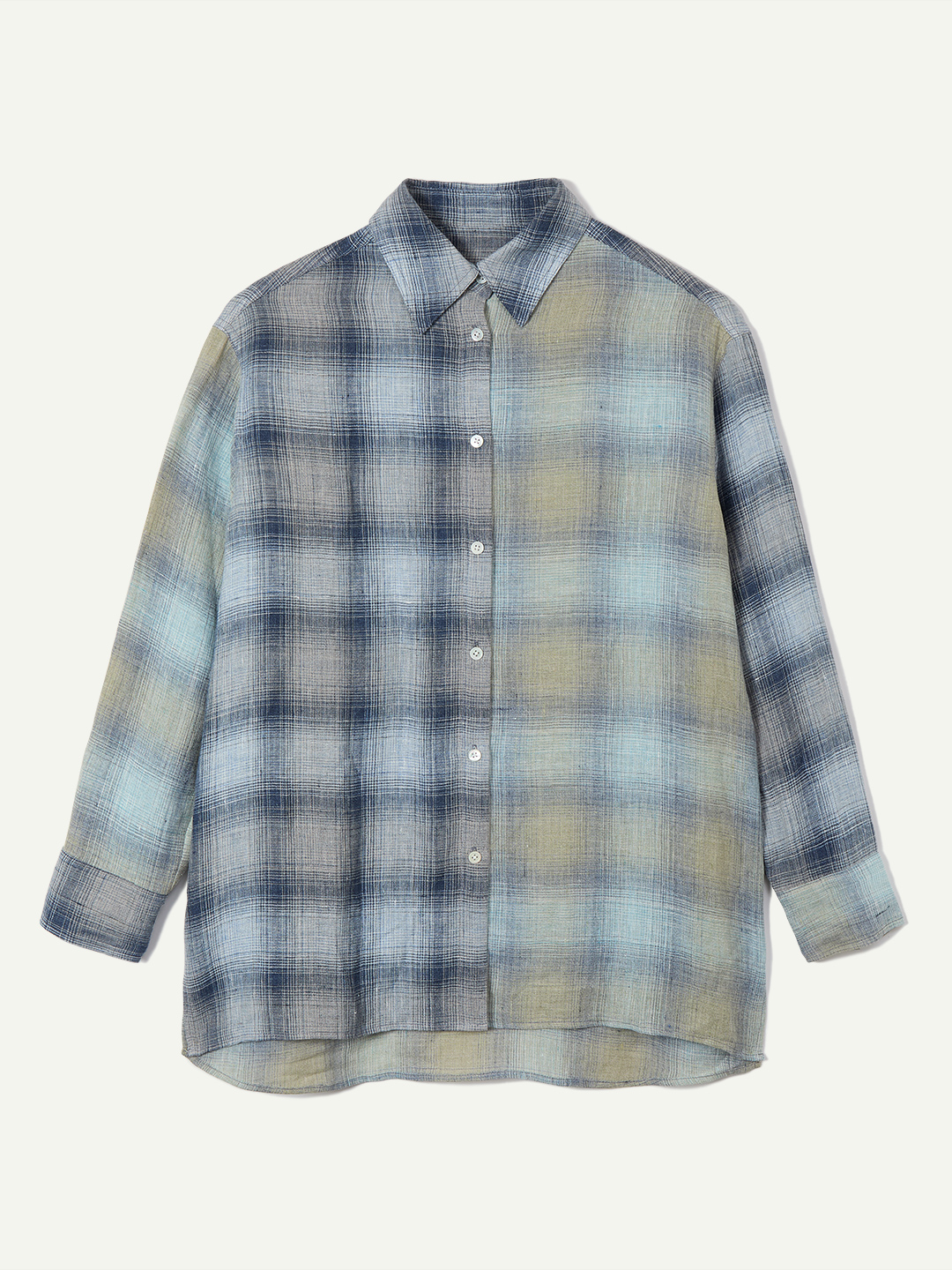 Combination Check Shirts 詳細画像 Blue 1