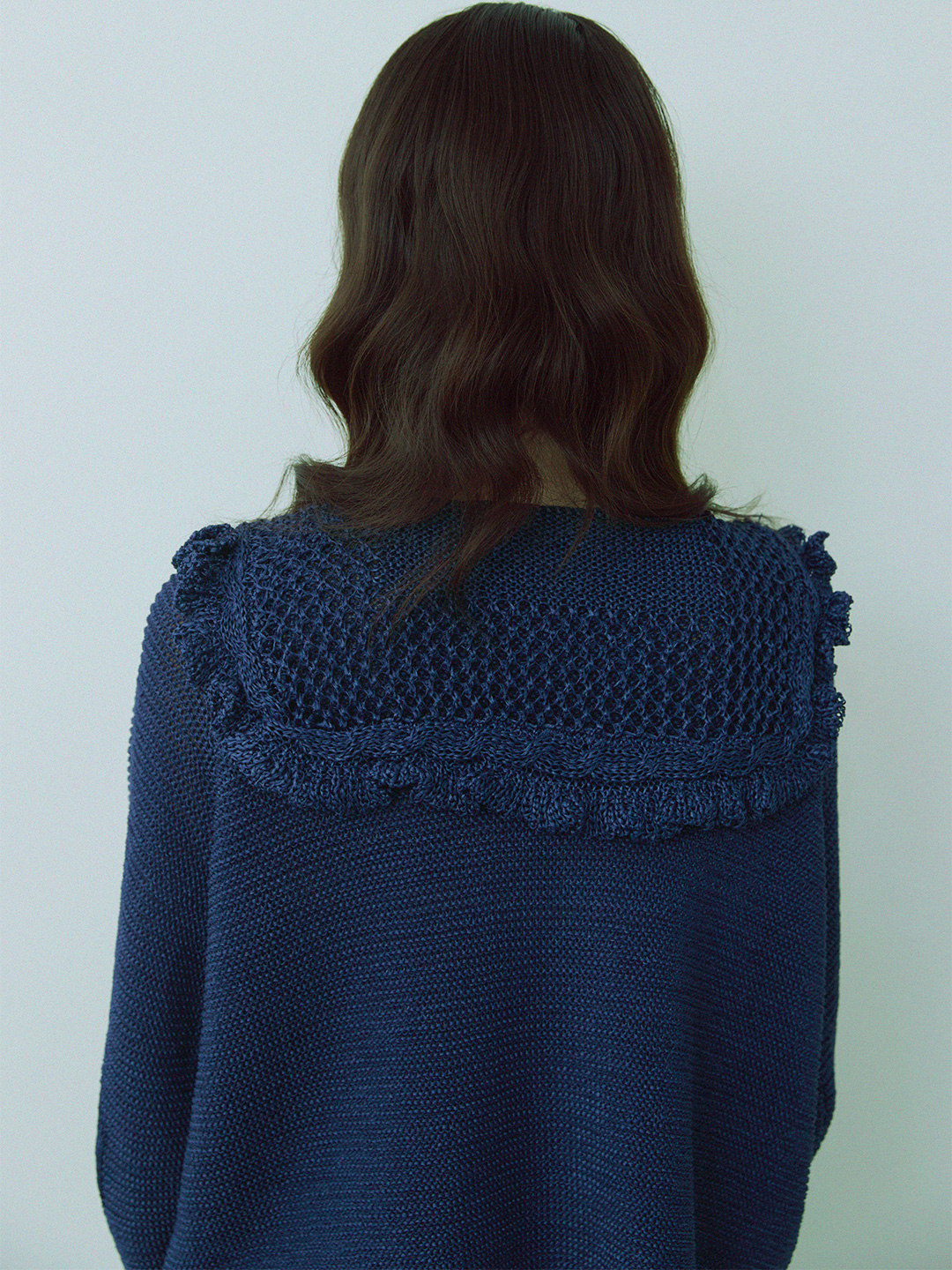Sailor Crochet Cardigan 詳細画像 Navy 2