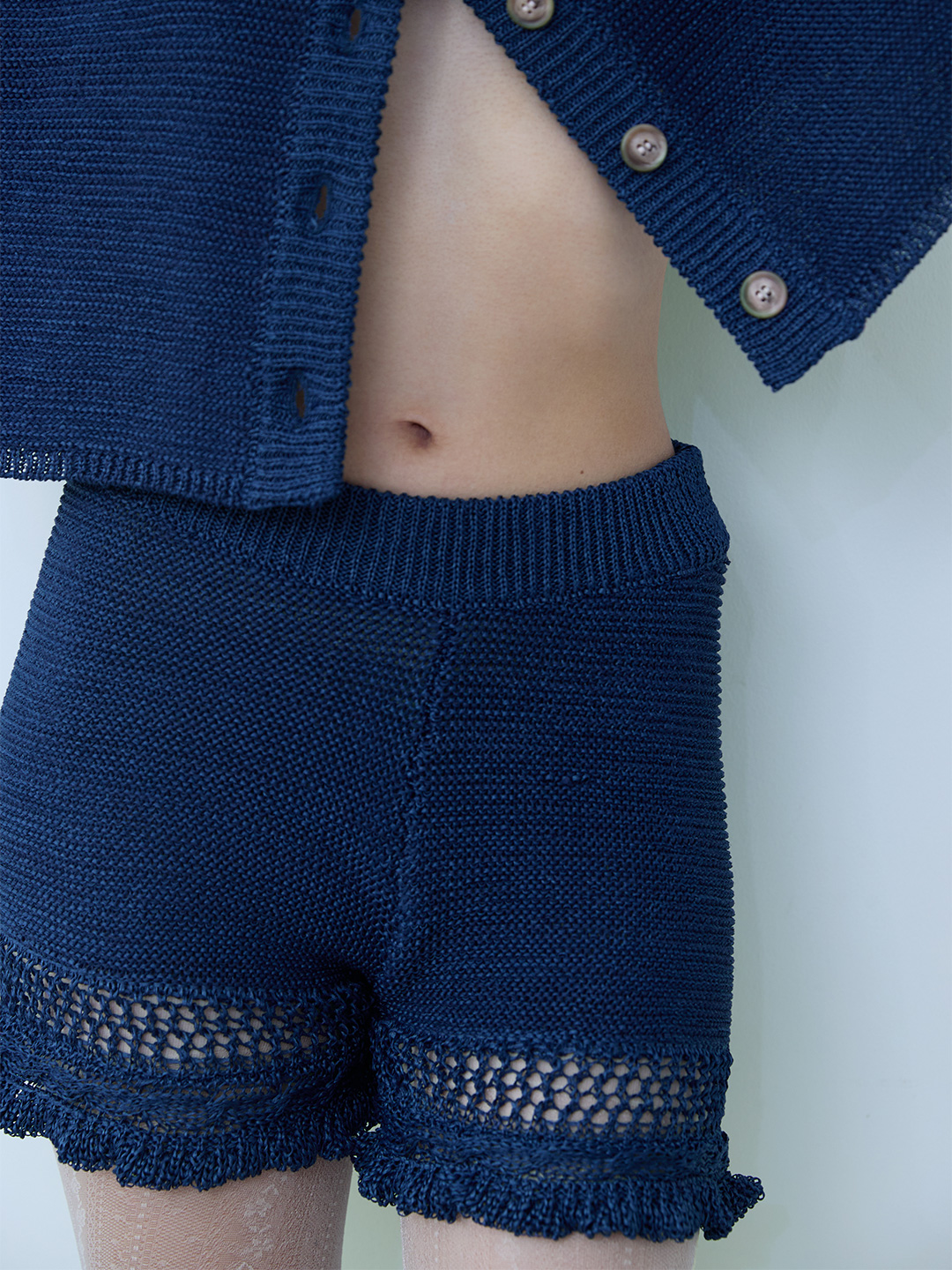 Sailor Crochet Cardigan 詳細画像 Navy 3