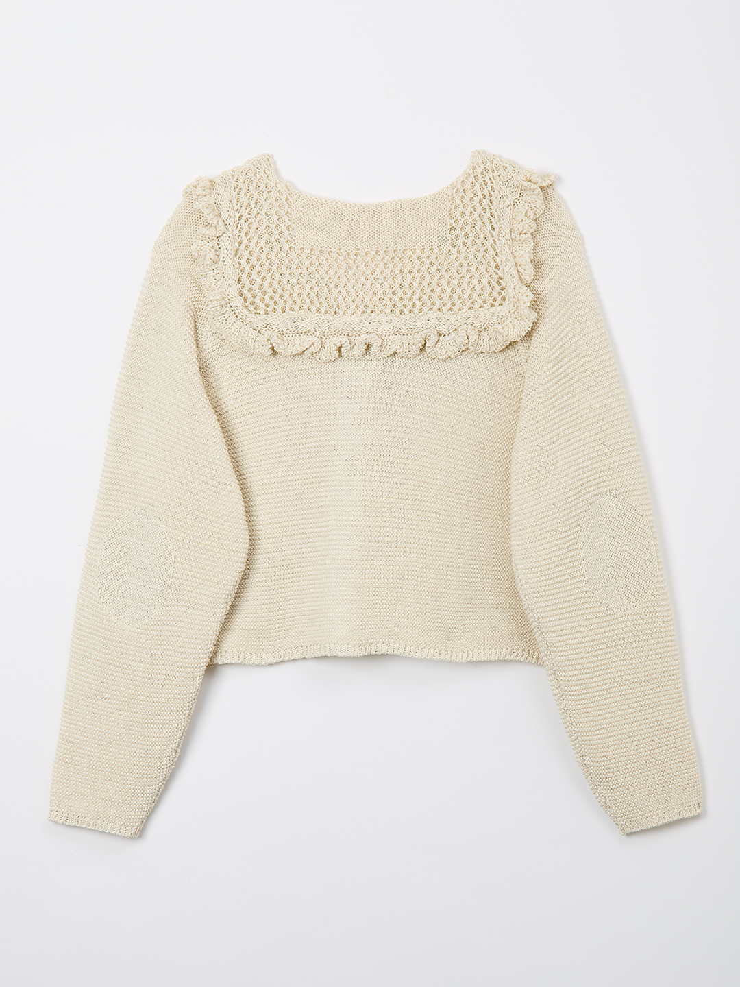 Sailor Crochet Cardigan 詳細画像 White 2