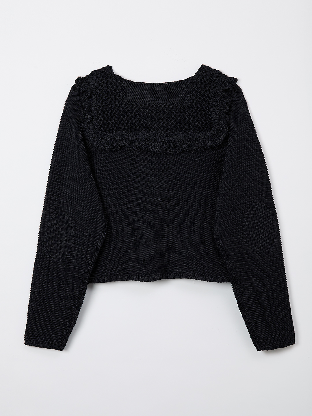 Sailor Crochet Cardigan 詳細画像 Black 2
