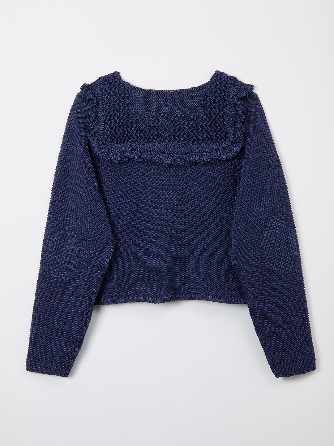 Sailor Crochet Cardigan 詳細画像 Navy 2