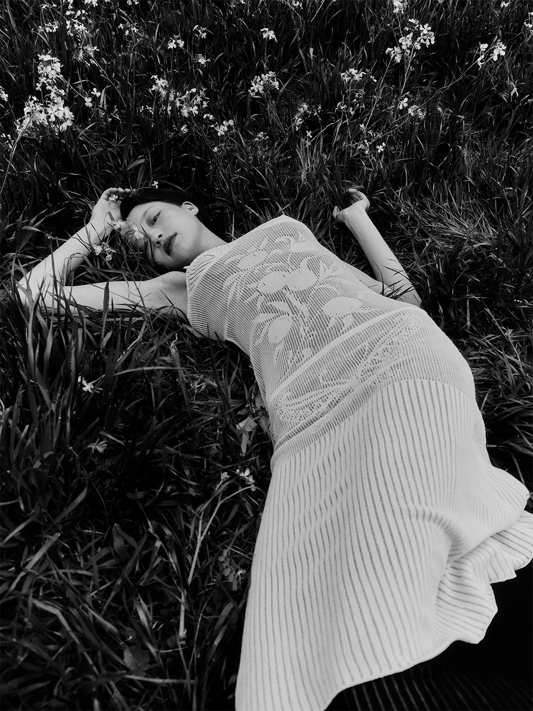 Blueberry Lace Slip Dress 詳細画像 White 2