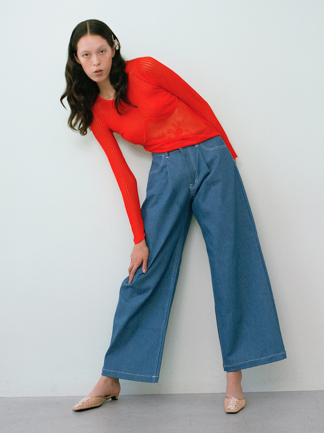 Blueberry Lace Top 詳細画像 Red 2