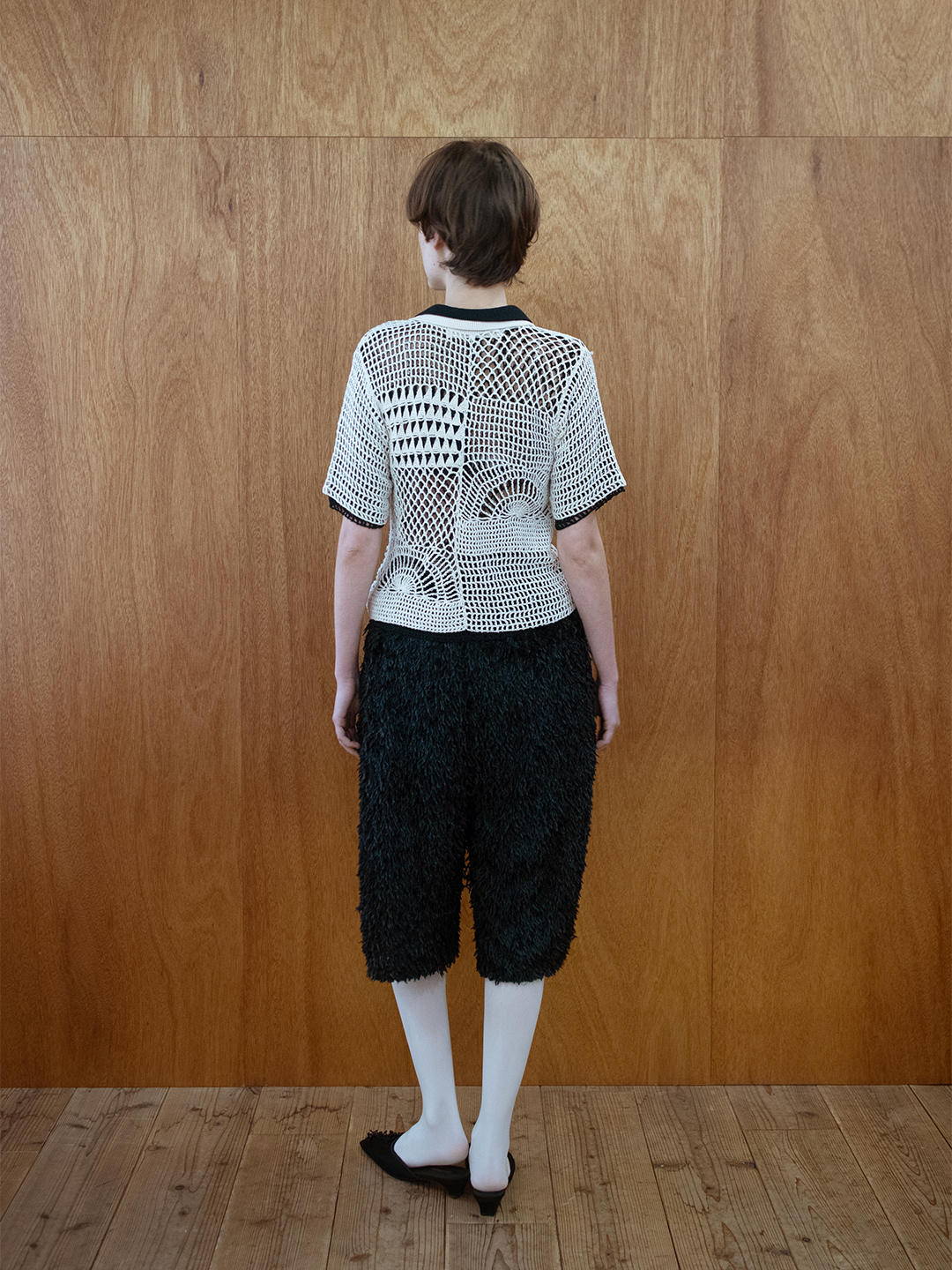 Landscape Crochet Polo 詳細画像 White 4