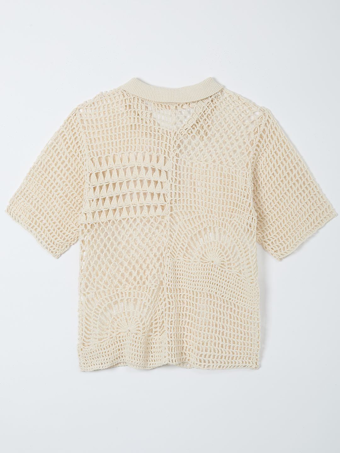 Landscape Crochet Polo 詳細画像 White 2