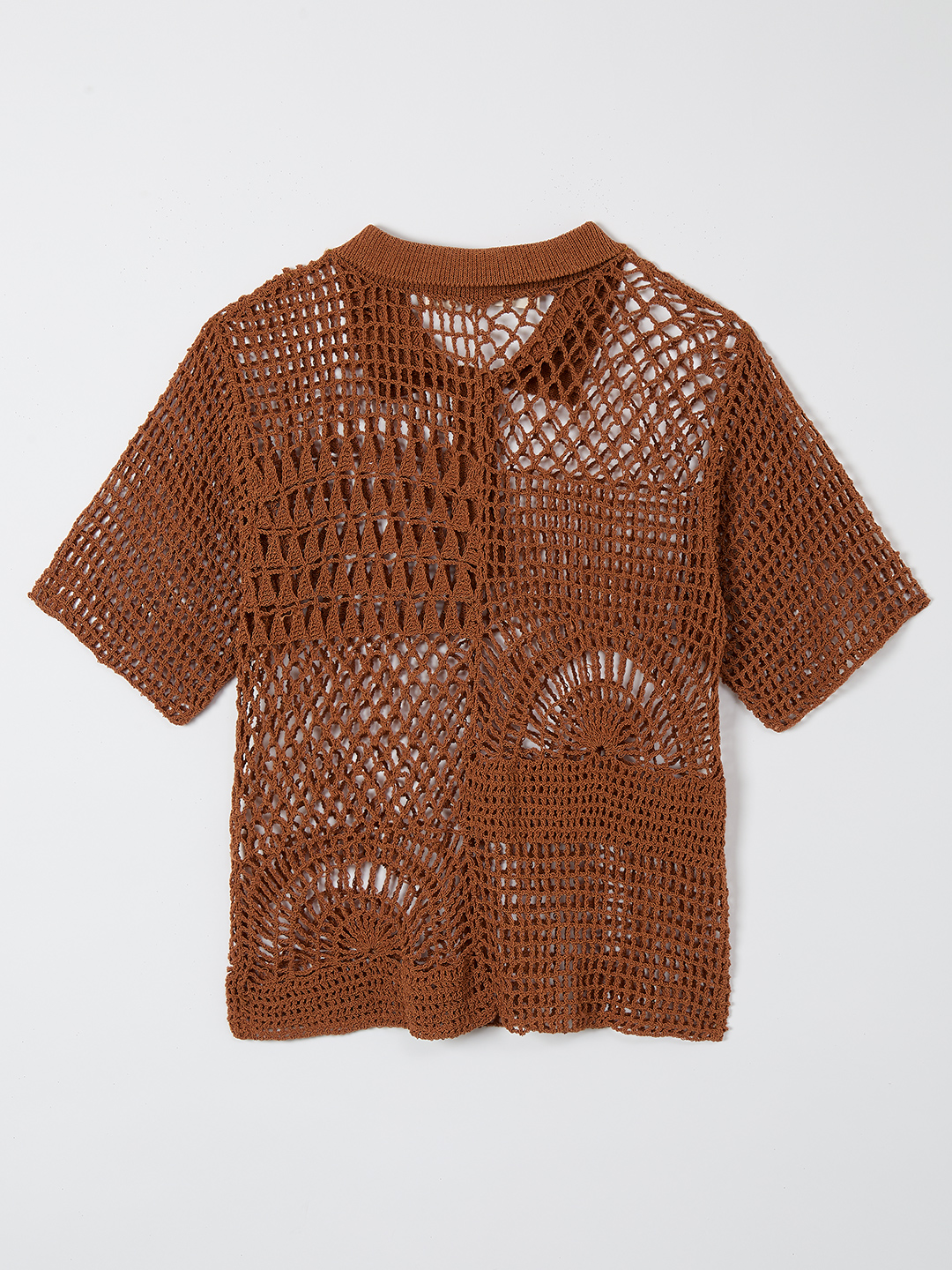 Landscape Crochet Polo 詳細画像 Orange 2