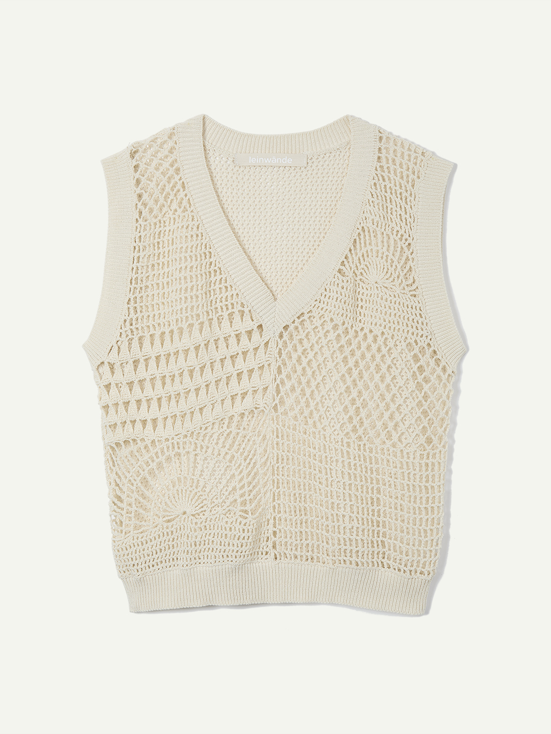 Landscape Crochet Vest 詳細画像 White 1