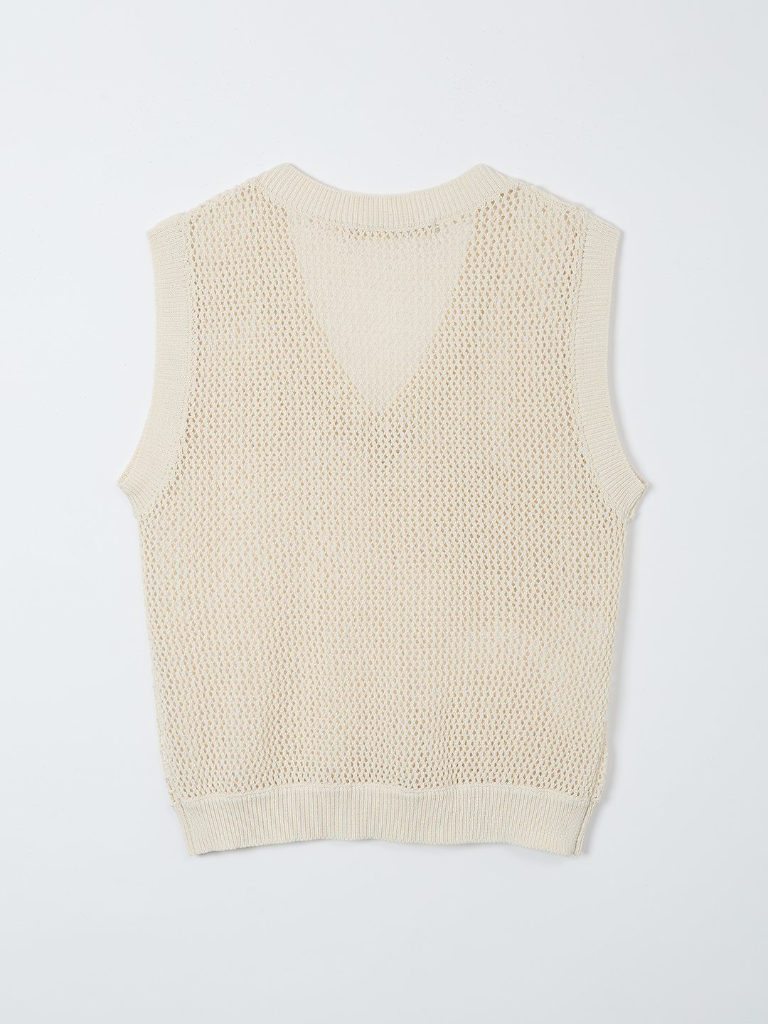 Landscape Crochet Vest 詳細画像 White 2