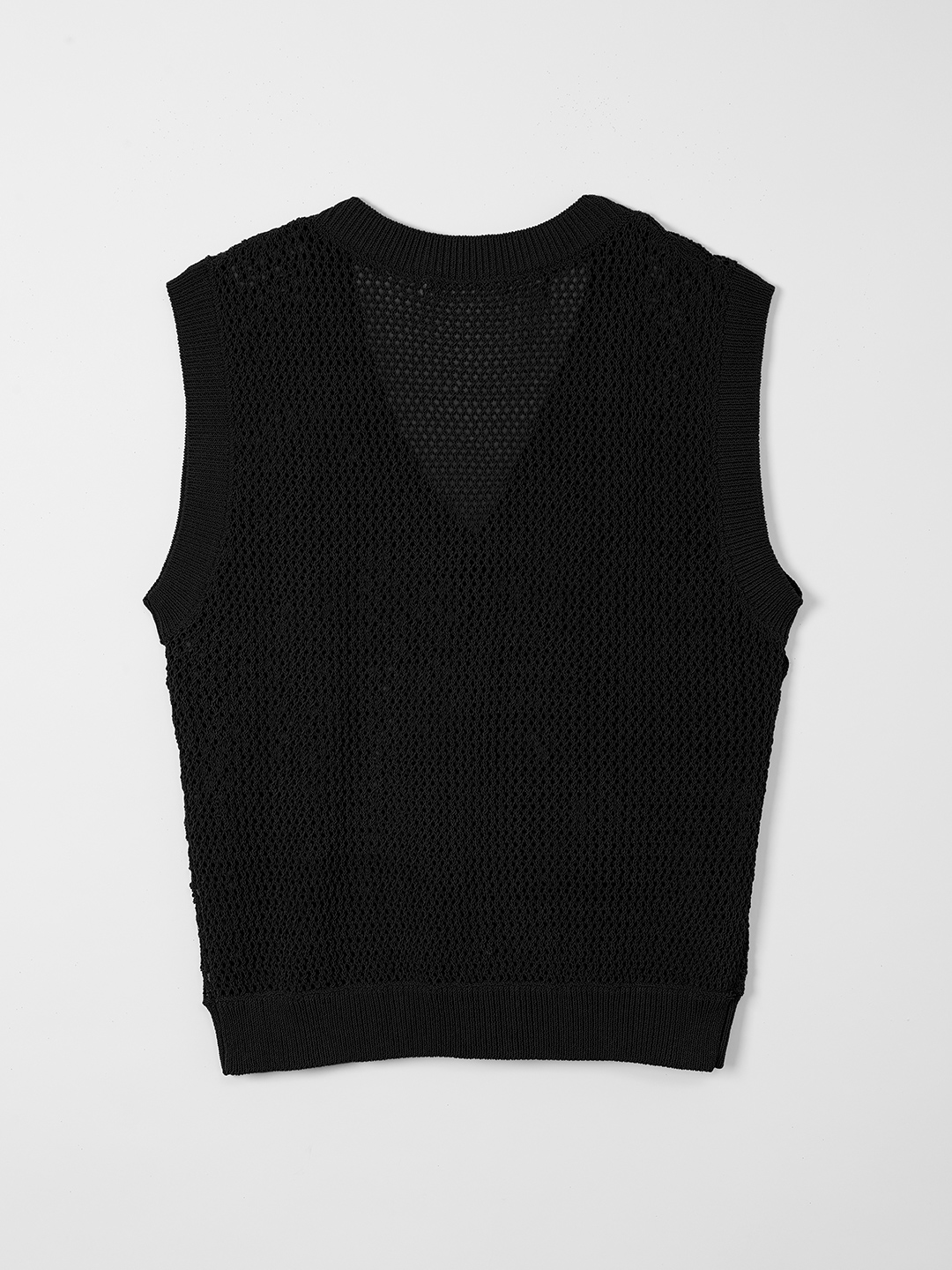 Landscape Crochet Vest 詳細画像 Black 2