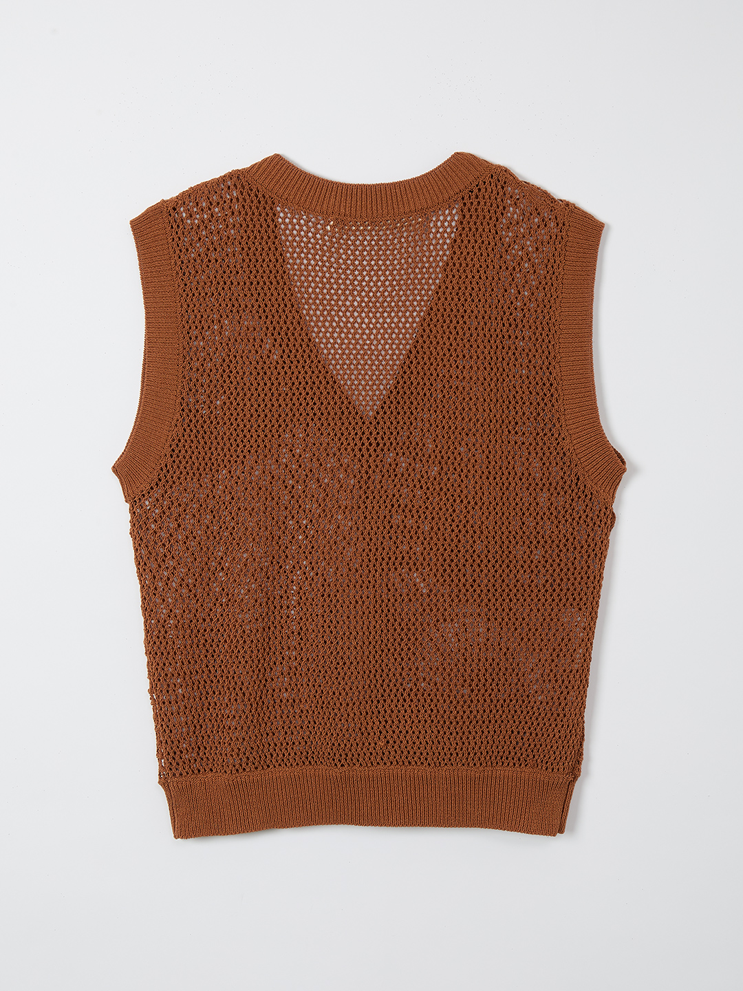 Landscape Crochet Vest 詳細画像 Orange 2