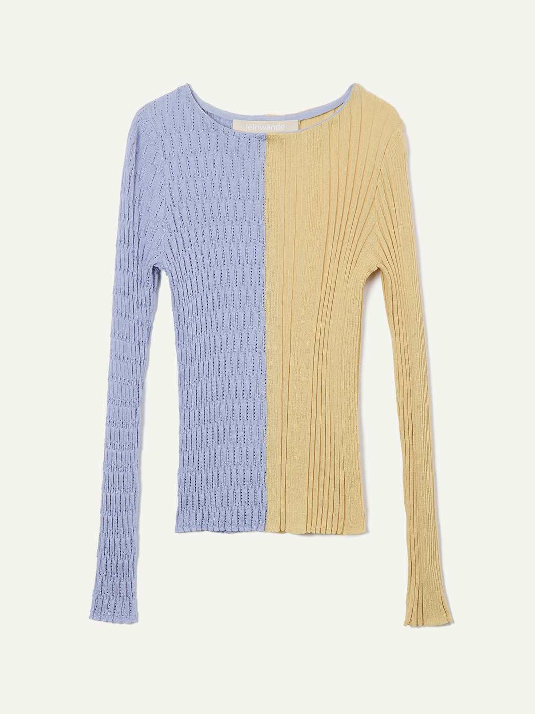 Mixture Rib Knitted Top/Black | leinwände | ラインヴァンドの公式