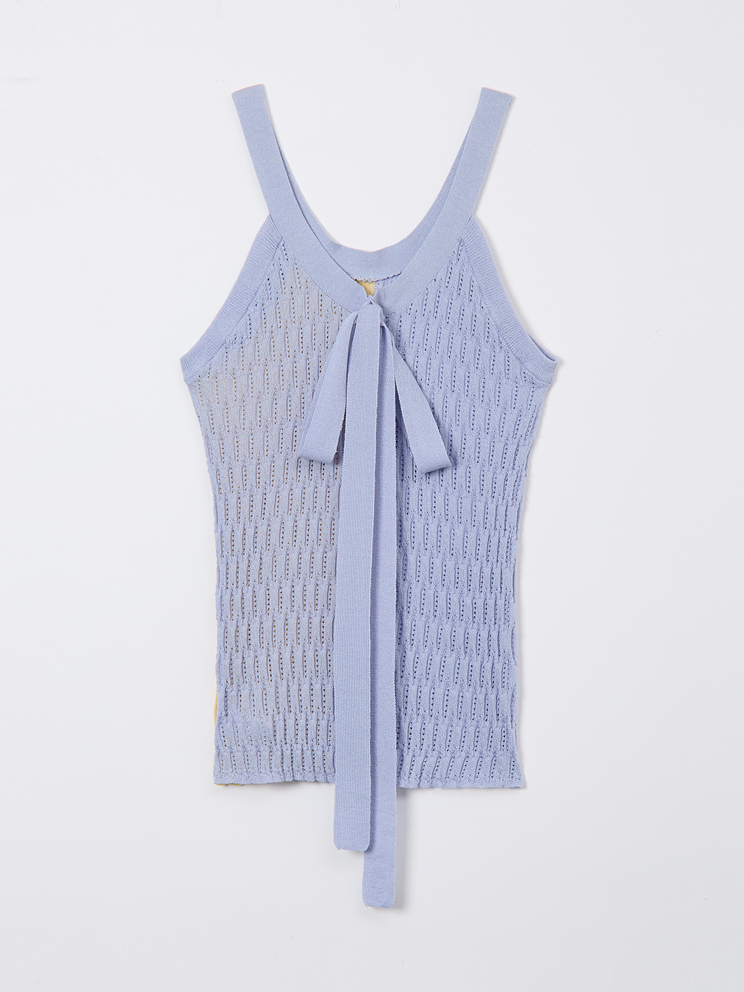 Mixture Rib Knitted Tank 詳細画像 Blue 2