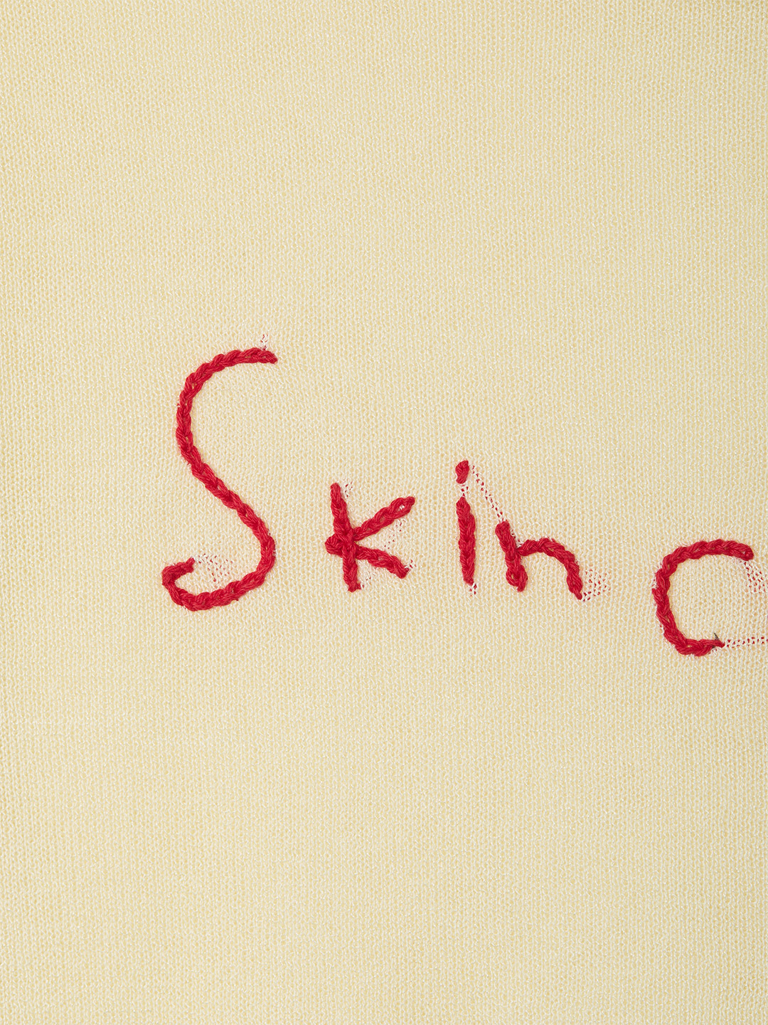 Skin Contact Knitted Tee 詳細画像 Ivory 3