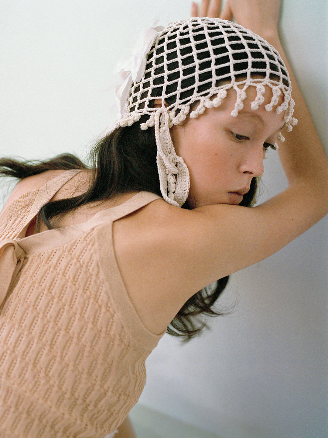 Wattle Crochet Cap 詳細画像 White 1